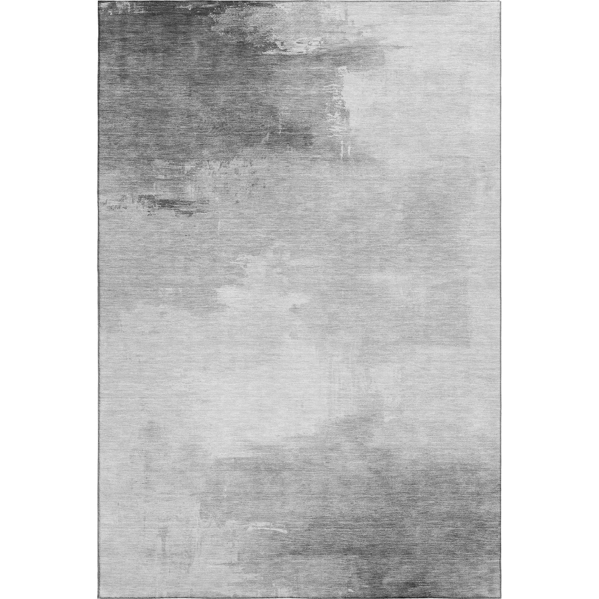 Oslo Machine Washable Transitional Gray Rug 2'6" x 3'10" #shape_Rectangle