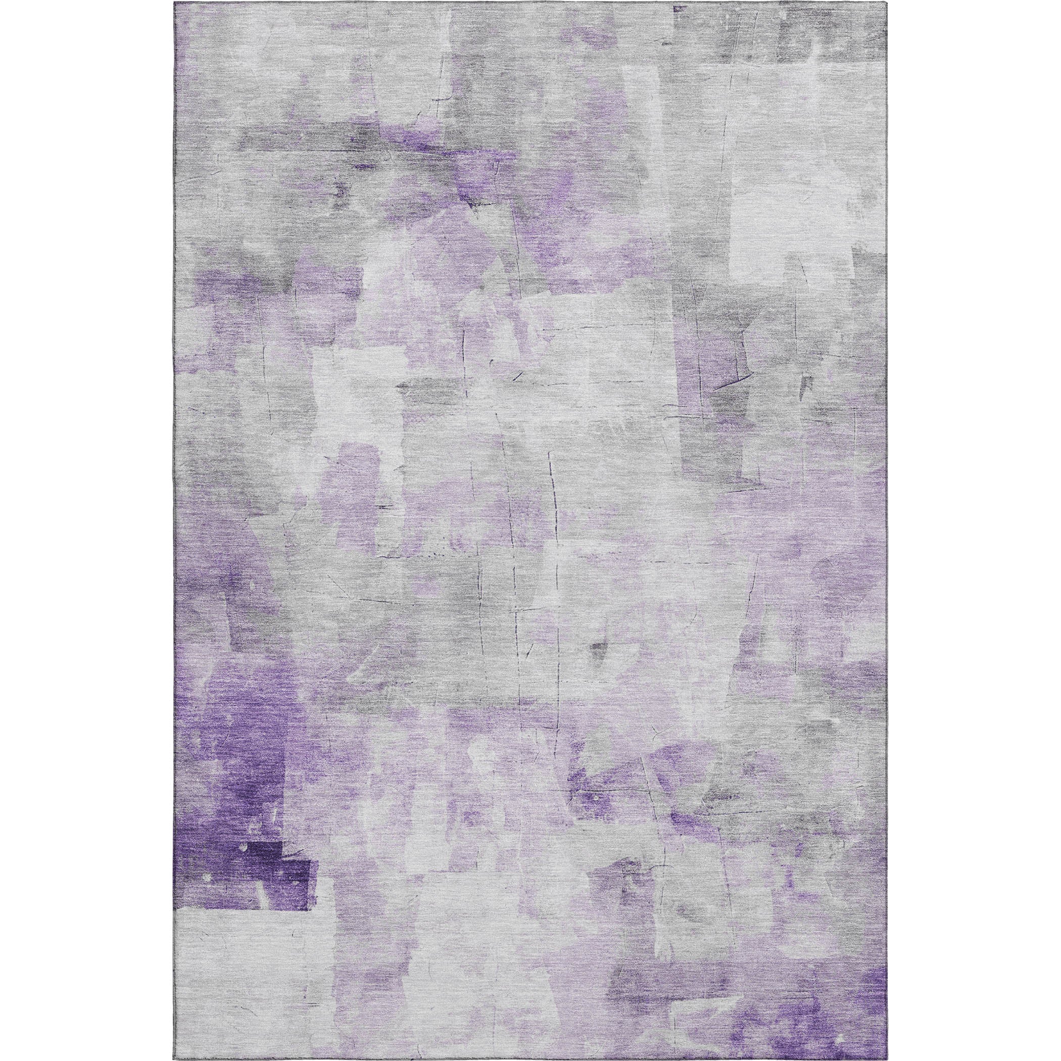 Antigua Machine Washable Transitional Lavender Purple Rug 2'6" x 3'10" #shape_Rectangle