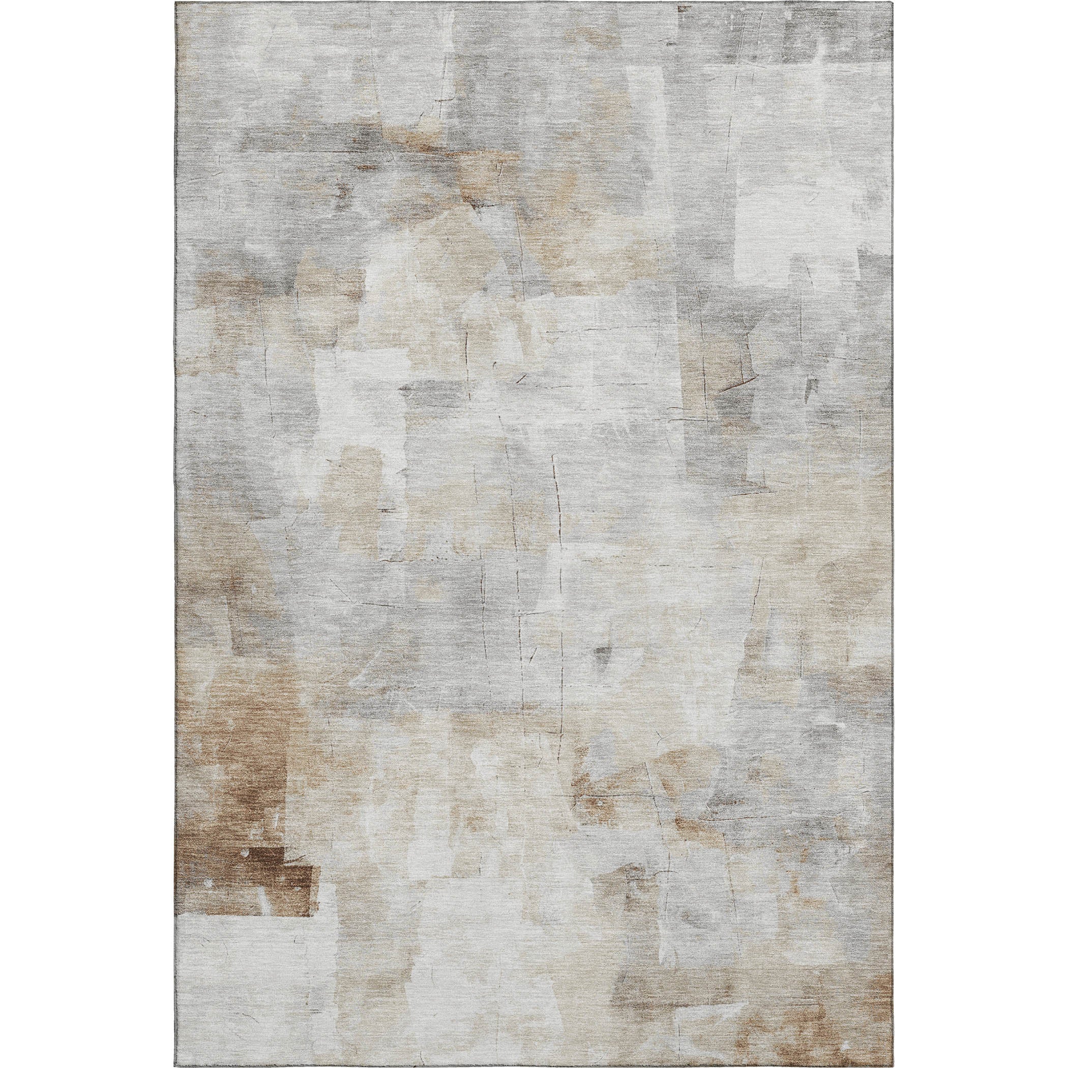 Antigua Machine Washable Transitional Linen Ivory Rug 2'6" x 3'10" #shape_Rectangle