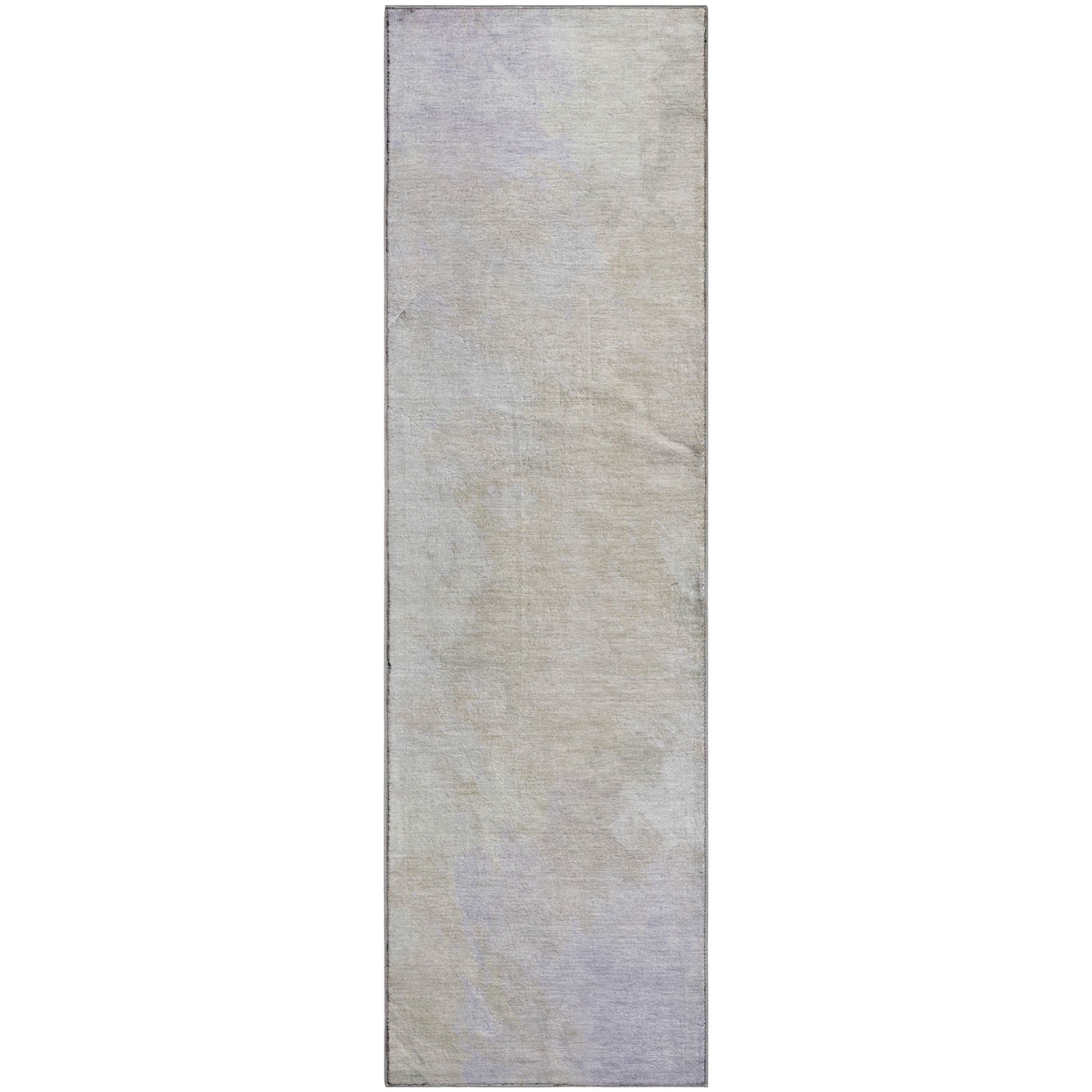 Athens Machine Washable Transitional Beige Brown Rug 2'3" x 7'6" #shape_Runner