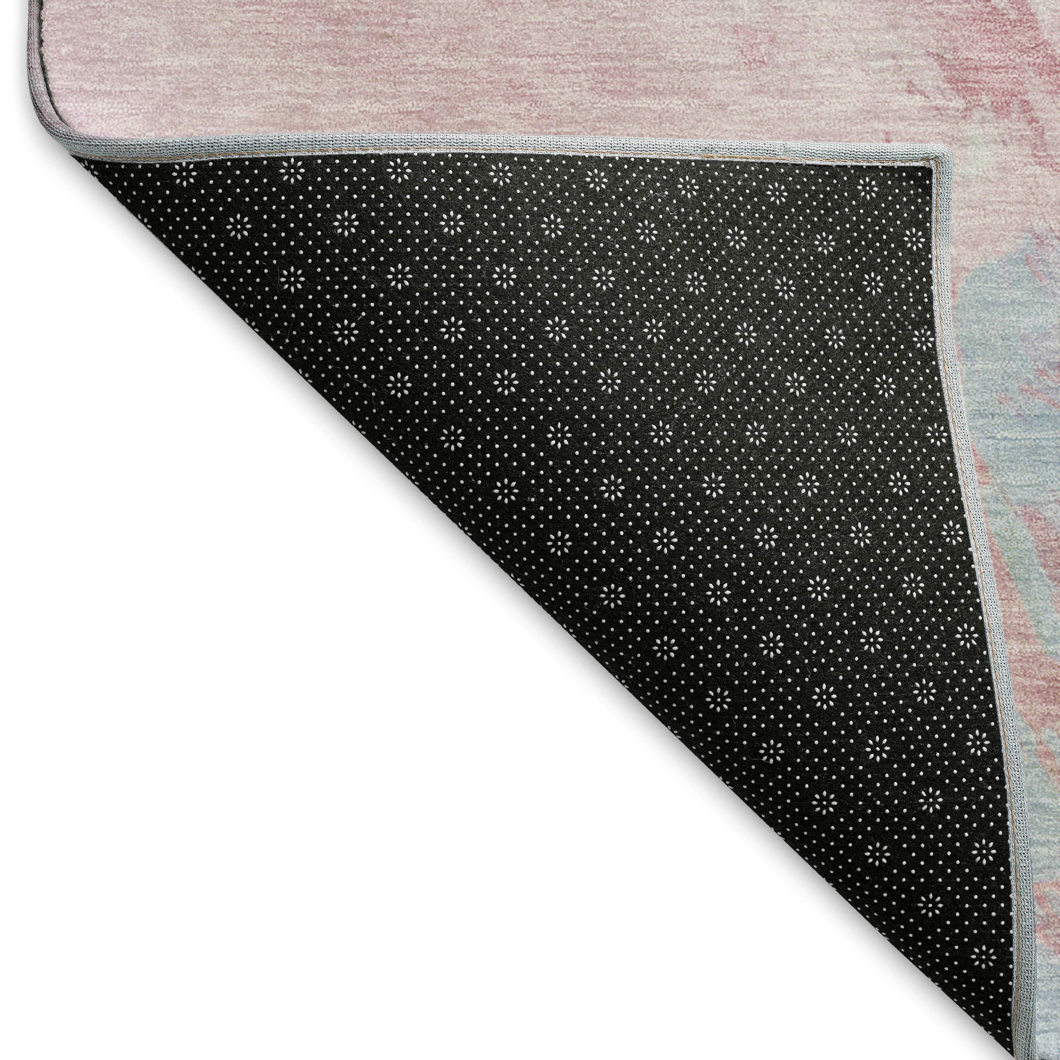 Athens Machine Washable Transitional Blush Pink Rug 1'8" x 2'6" #shape_Rectangle