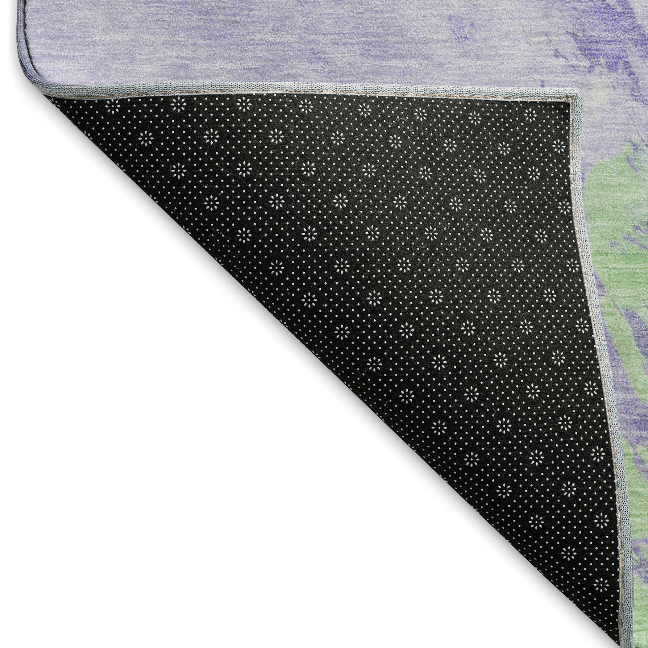 Athens Machine Washable Transitional Lavender Purple Rug 1'8" x 2'6" #shape_Rectangle