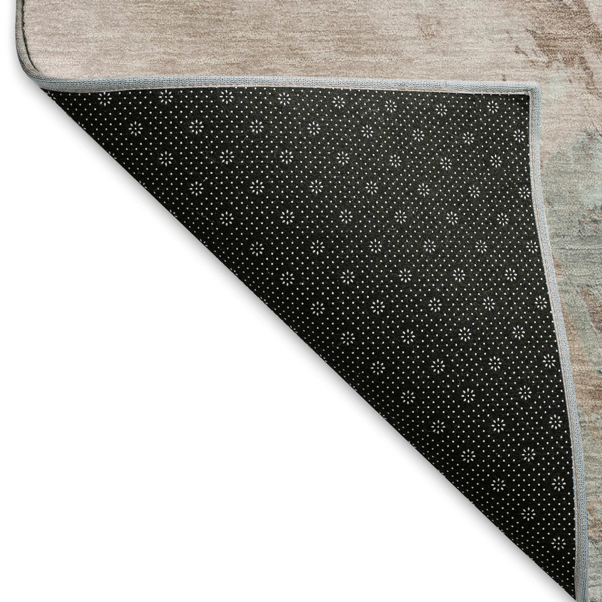 Athens Machine Washable Transitional Mocha Brown Rug 1'8" x 2'6" #shape_Rectangle