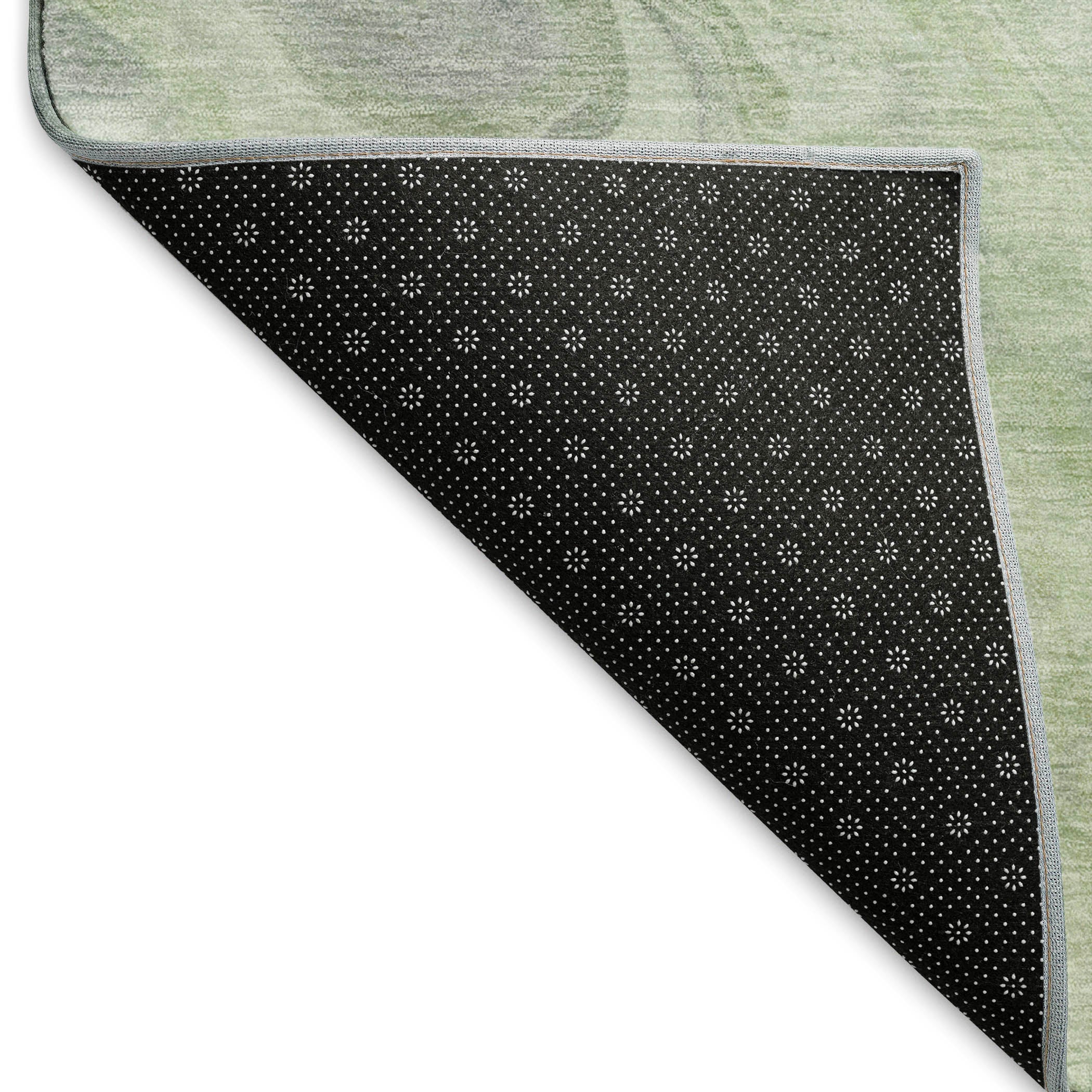 Lisbon Machine Washable Transitional Aloe Green Rug 1'8" x 2'6" #shape_Rectangle