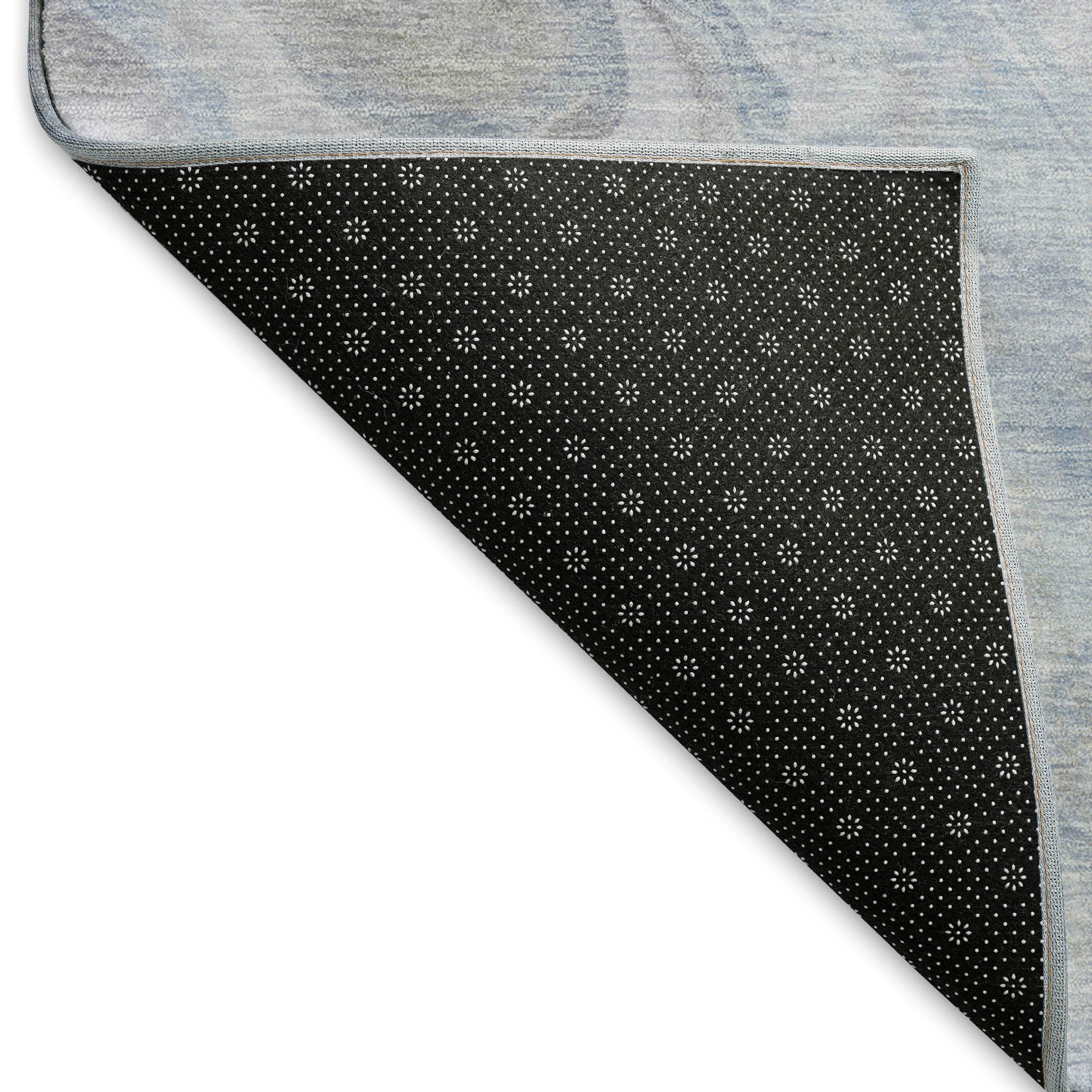Lisbon Machine Washable Transitional Blue Rug 1'8" x 2'6" #shape_Rectangle