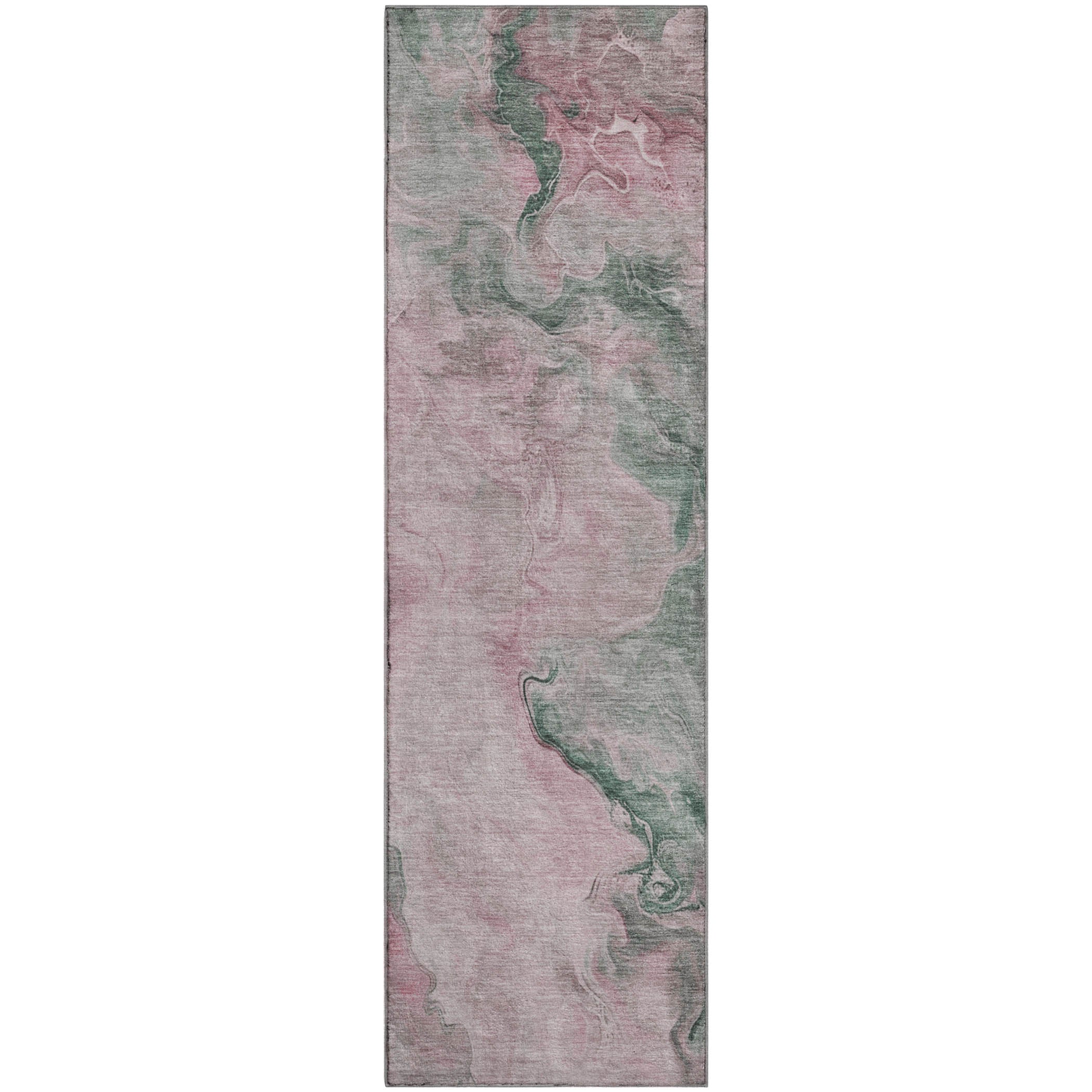Lisbon Machine Washable Transitional Blush Pink Rug 2'3" x 7'6" #shape_Runner