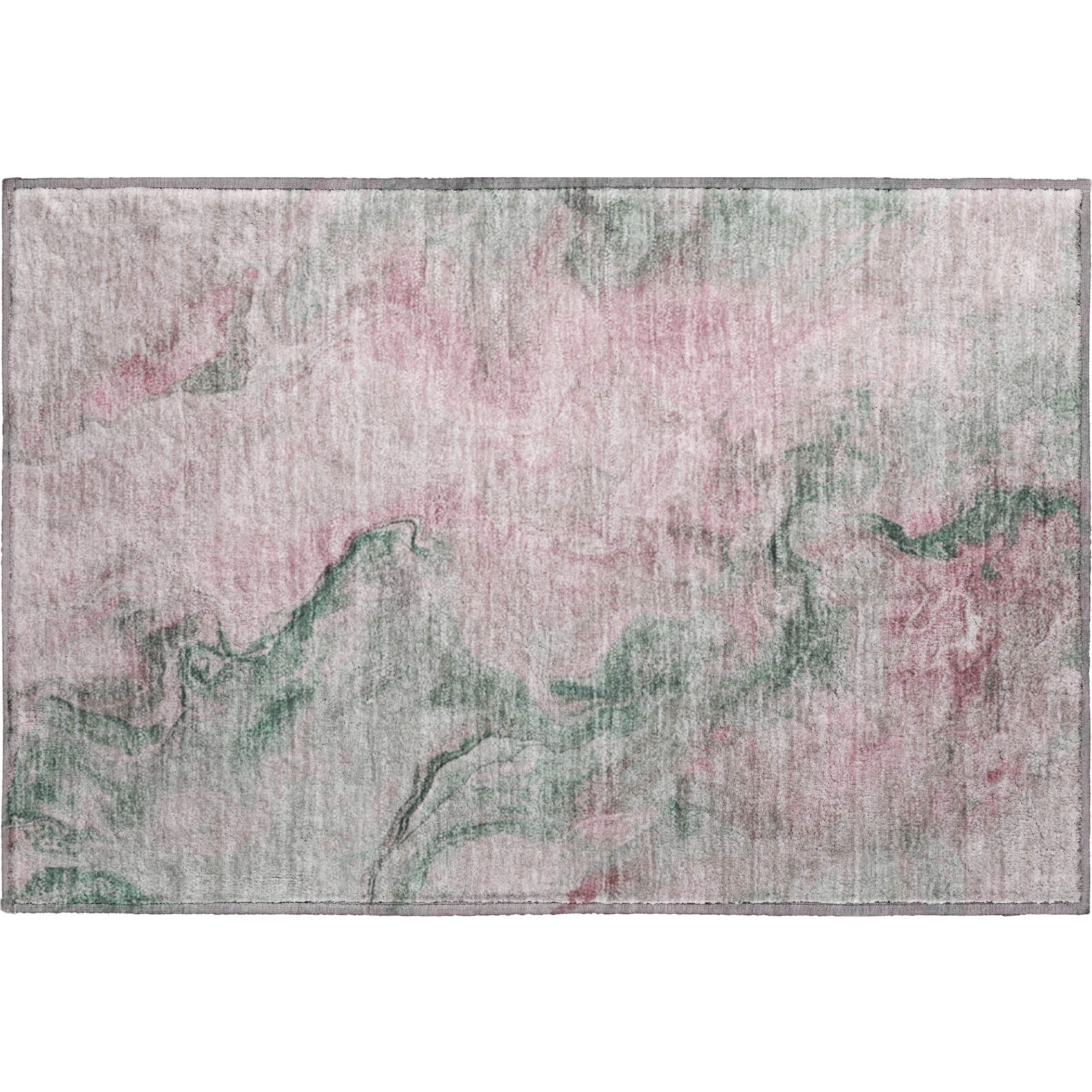Lisbon Machine Washable Transitional Blush Pink Rug 1'8" x 2'6" #shape_Rectangle