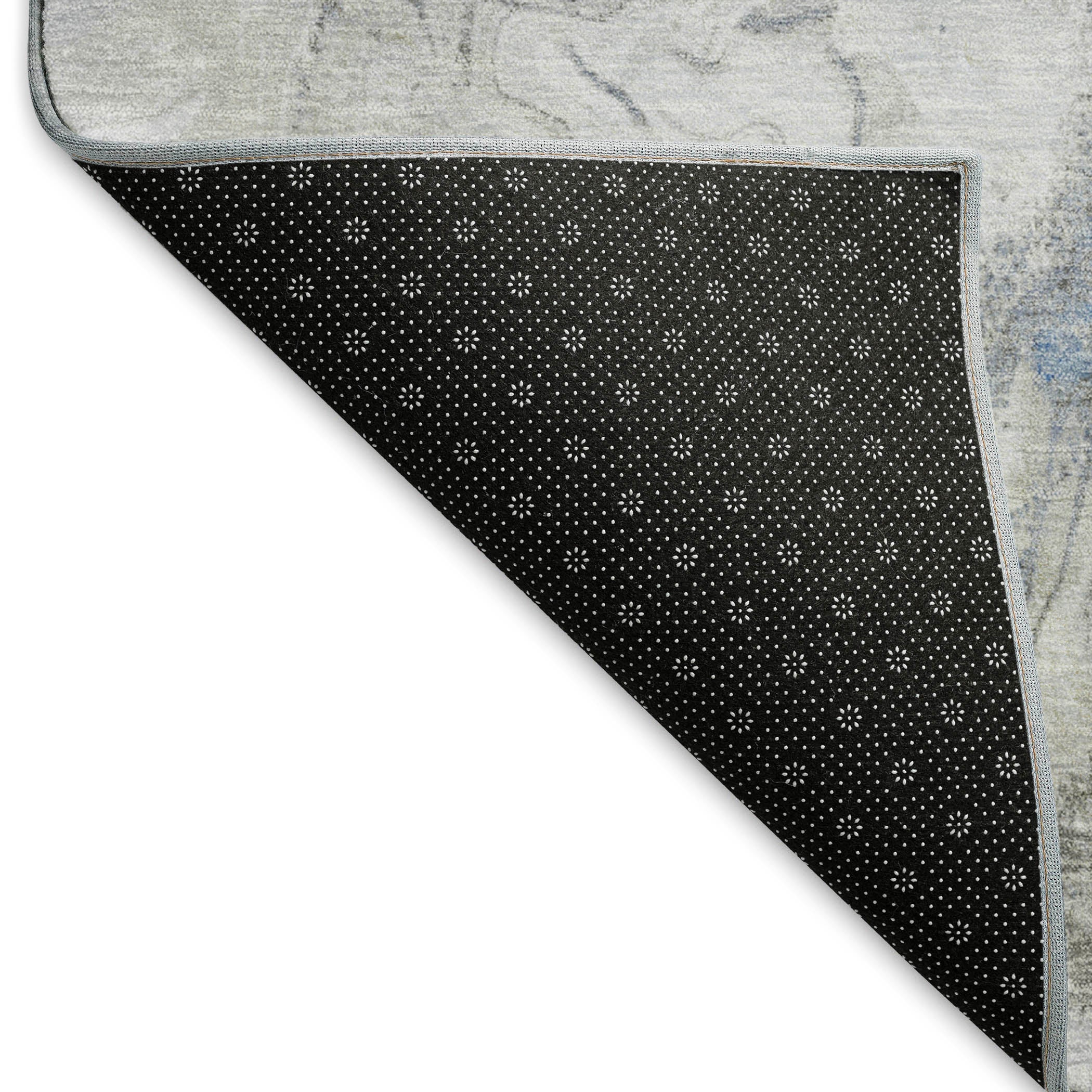 Sarajevo Machine Washable Transitional Blue Rug 1'8" x 2'6" #shape_Rectangle