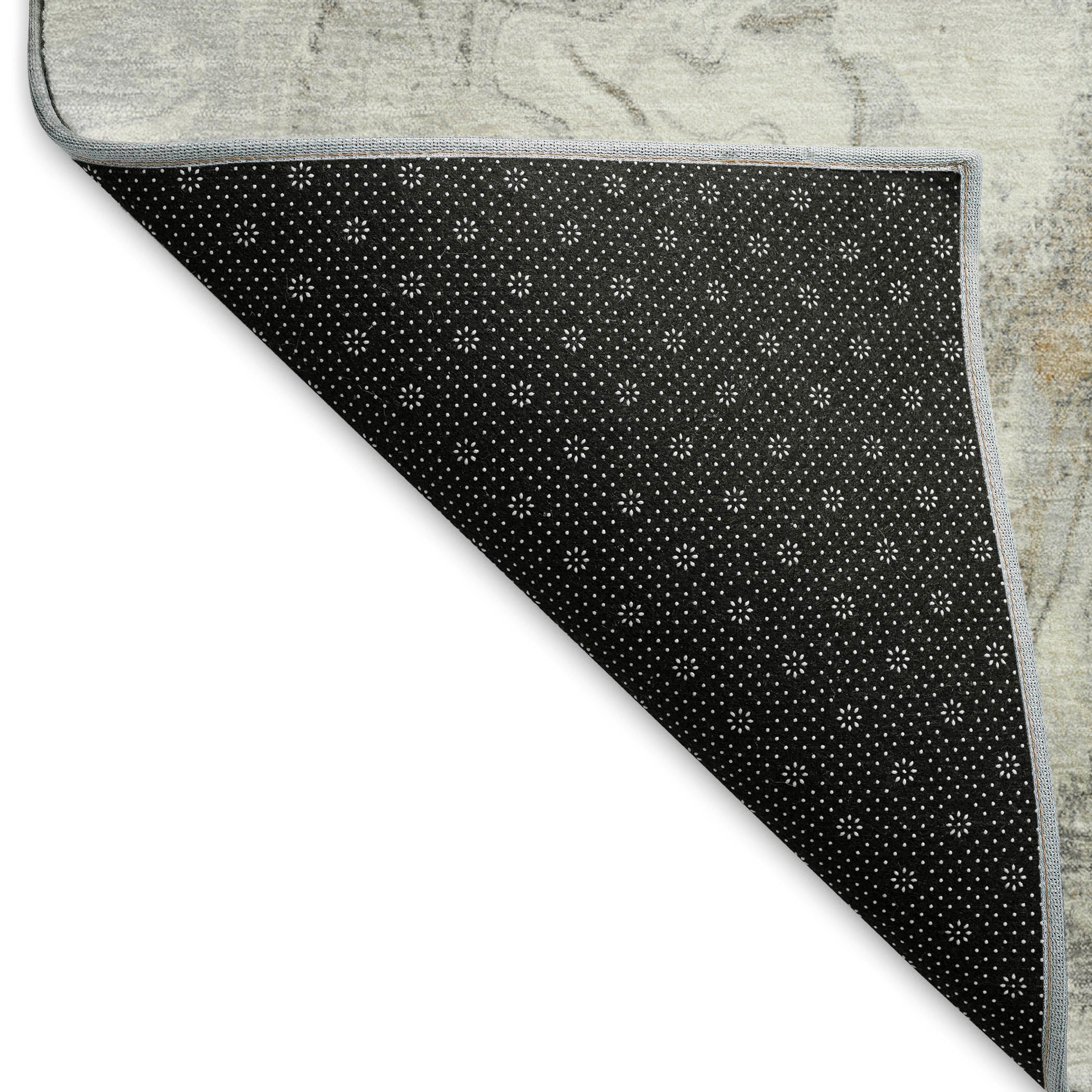Sarajevo Machine Washable Transitional Graphite Gray Rug 1'8" x 2'6" #shape_Rectangle