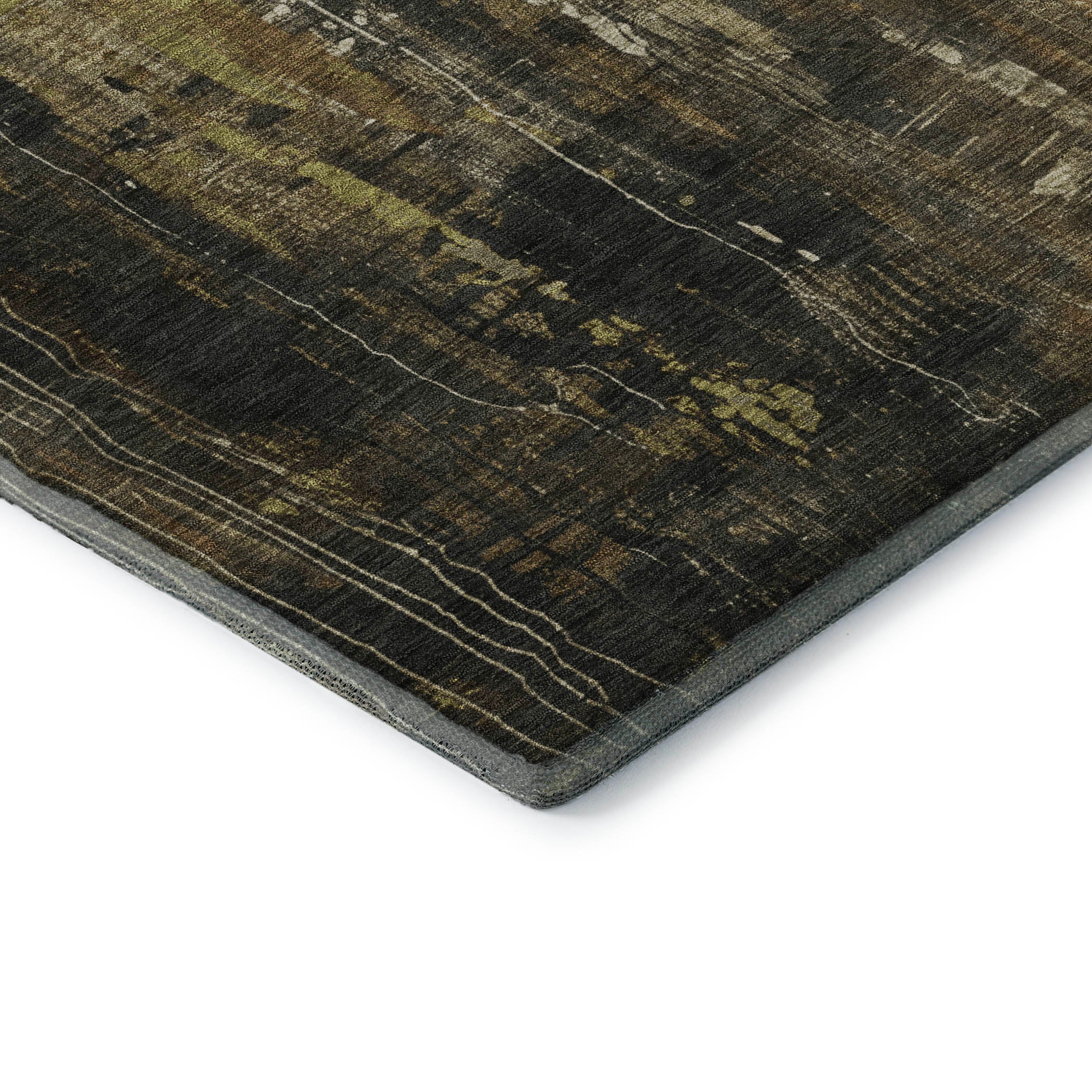 Mdina Machine Washable Transitional Beige Brown Rug 1'8" x 2'6" #shape_Rectangle