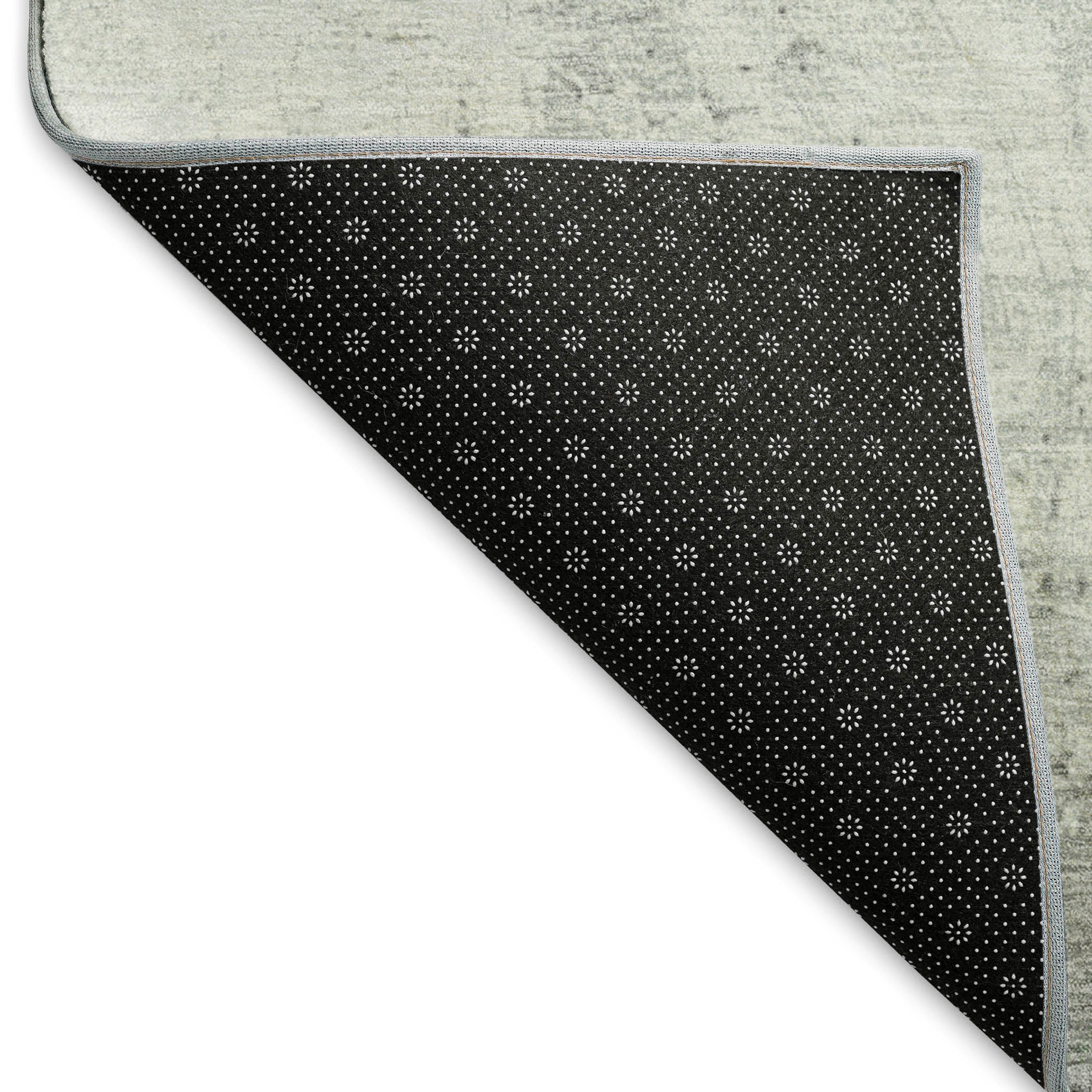 Bern Machine Washable Transitional Aloe Green Rug 1'8" x 2'6" #shape_Rectangle