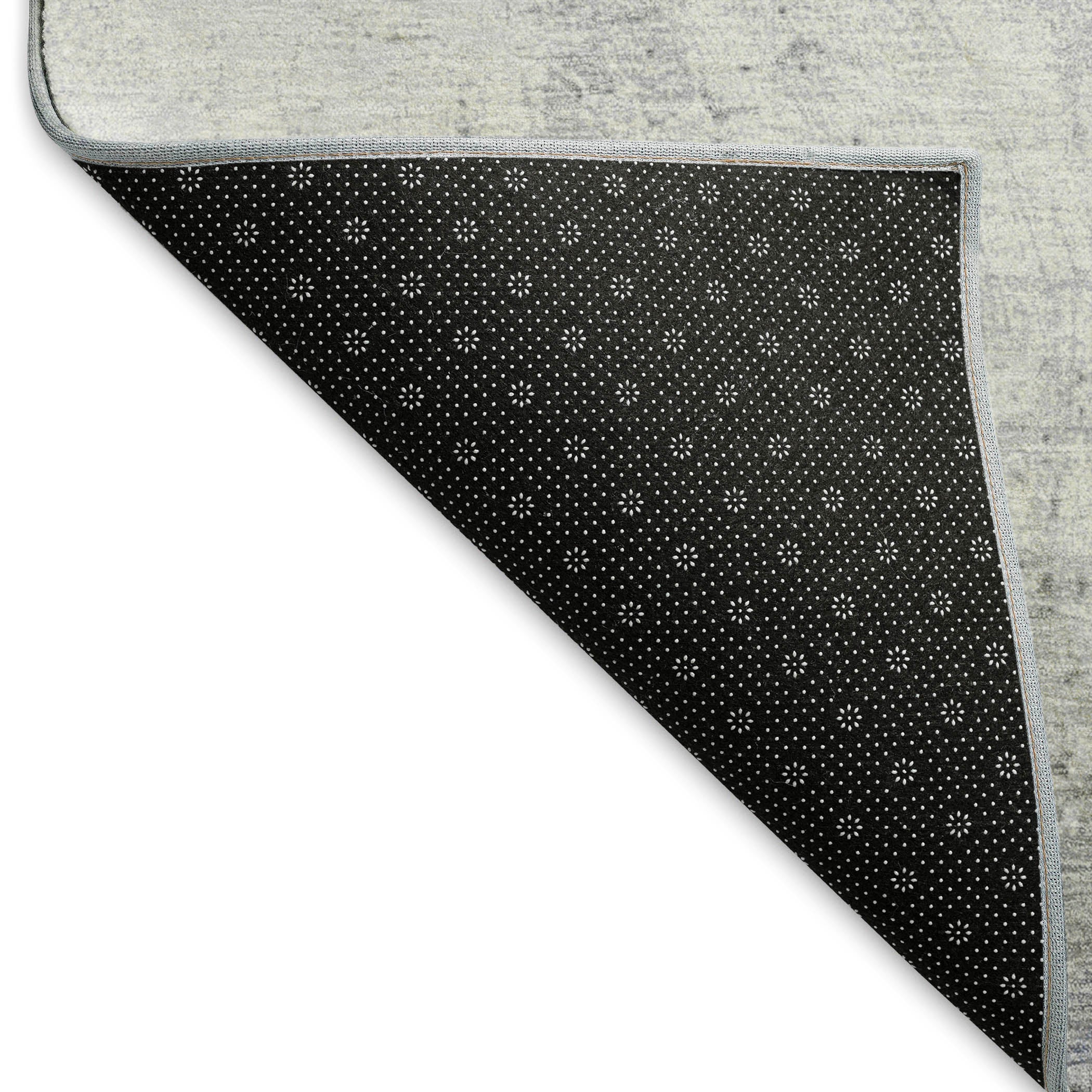 Bern Machine Washable Transitional Denim Blue Rug 1'8" x 2'6" #shape_Rectangle