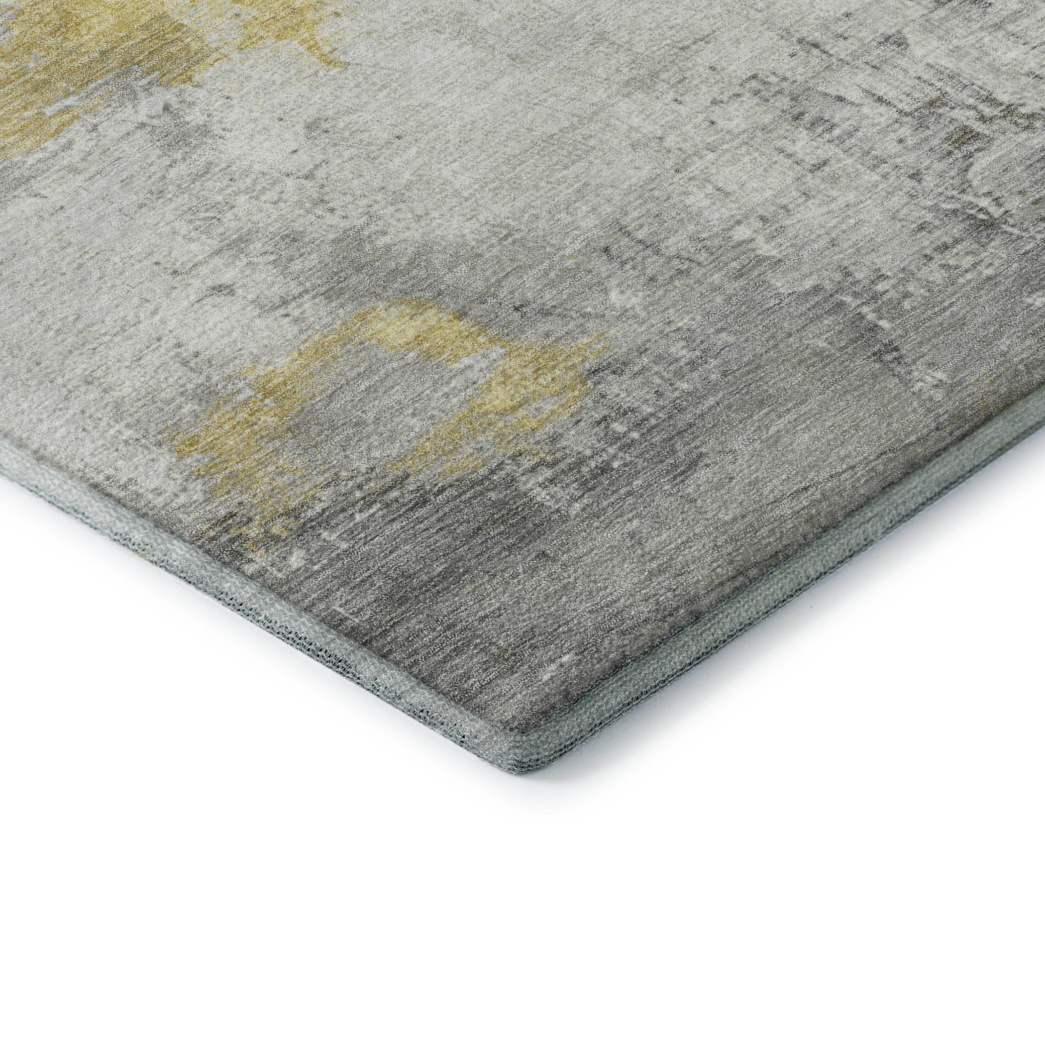 Bern Machine Washable Transitional Gold Rug 1'8" x 2'6" #shape_Rectangle