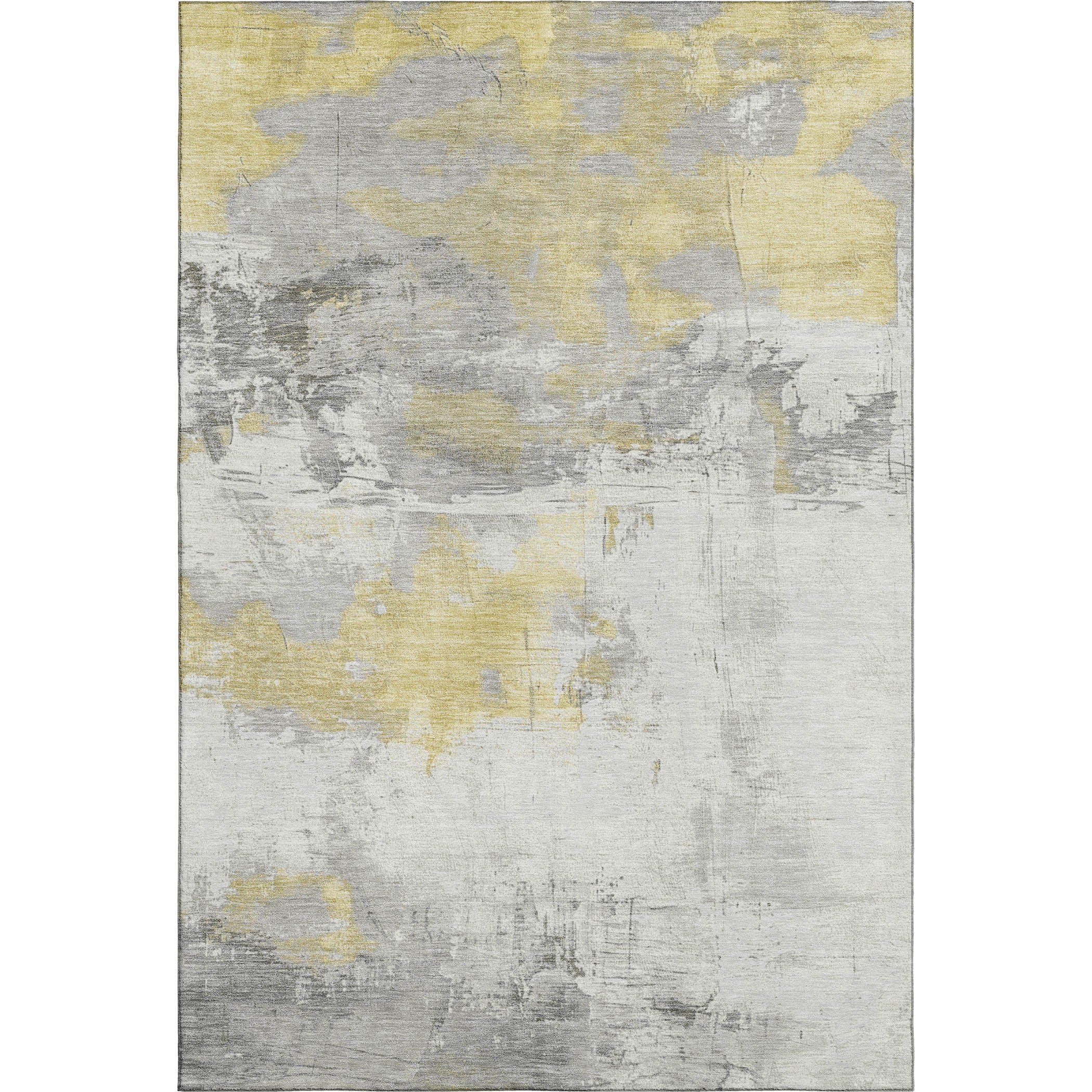 Bern Machine Washable Transitional Gold Rug 2'6" x 3'10" #shape_Rectangle