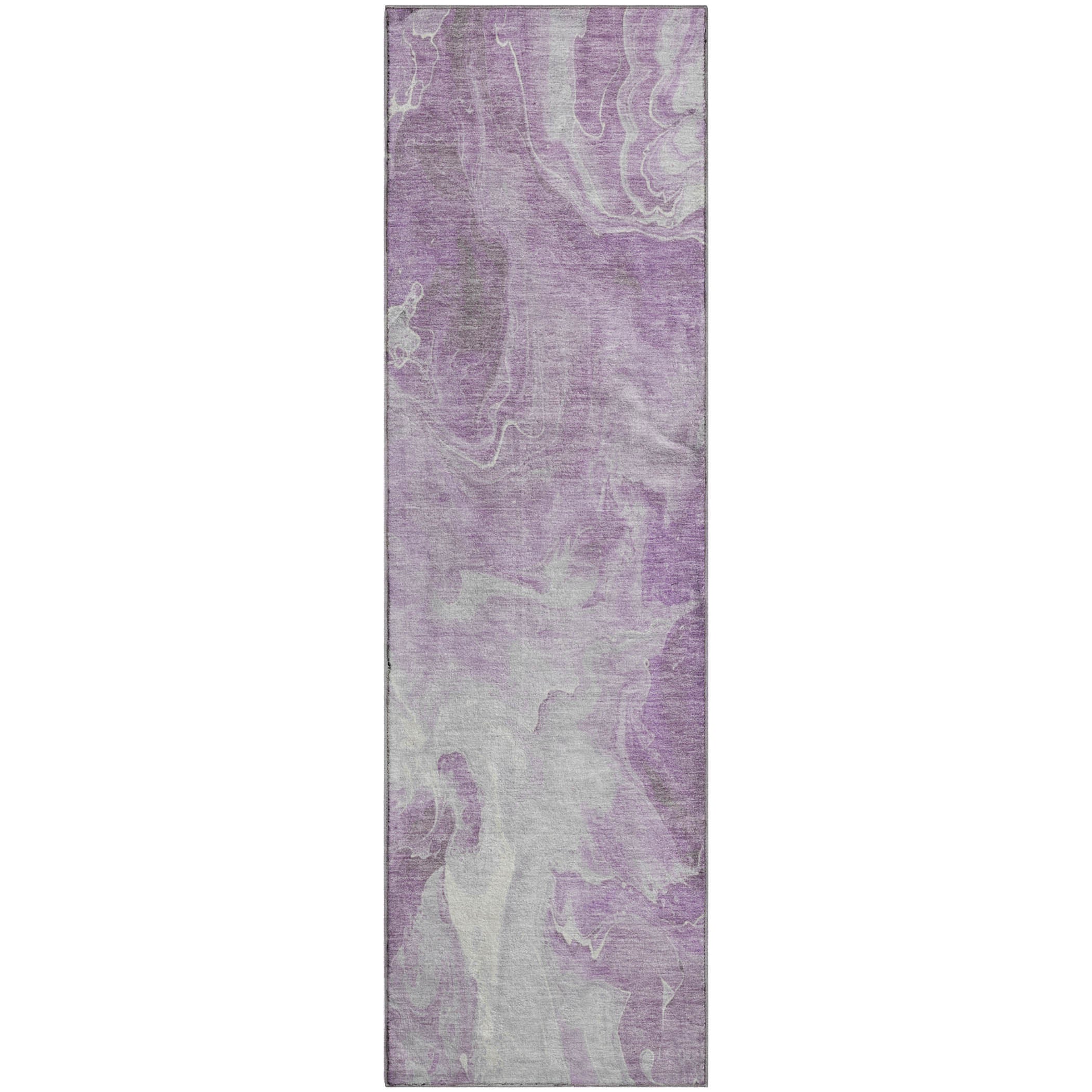 Chiang Mai Machine Washable Transitional Lavender Purple Rug 2'3" x 7'6" #shape_Runner