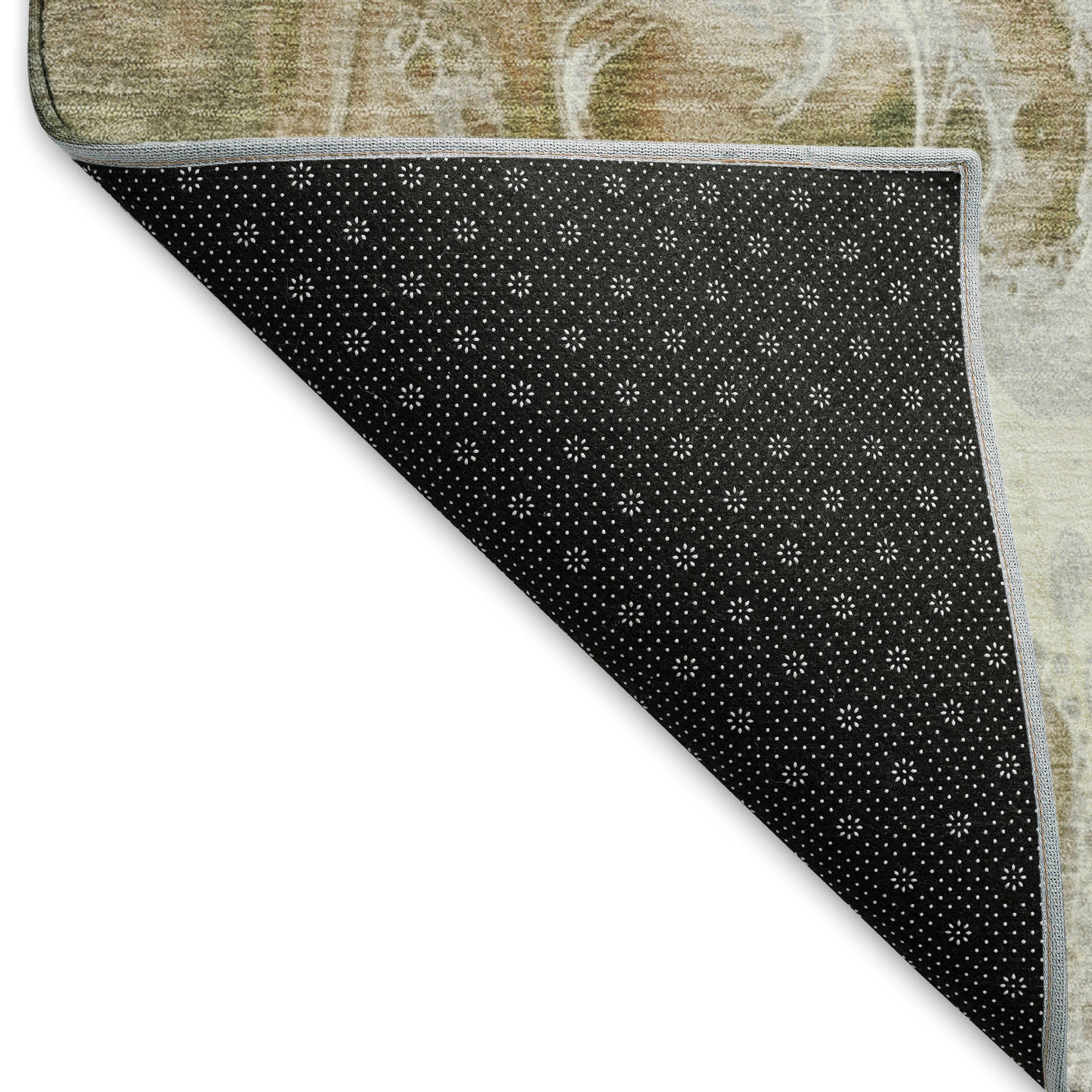 Chiang Mai Machine Washable Transitional Mocha Brown Rug 1'8" x 2'6" #shape_Rectangle