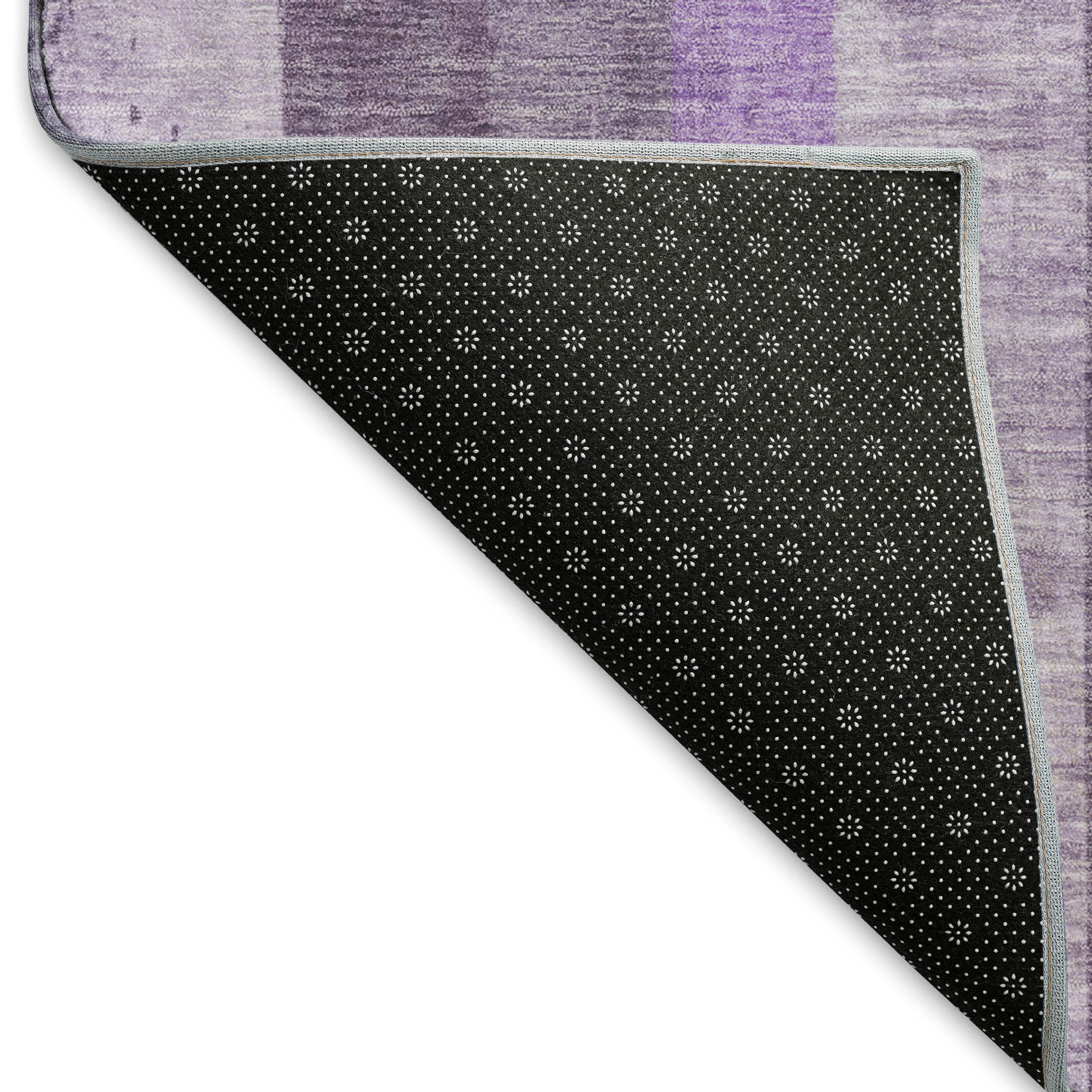 Antigua Machine Washable Transitional Purple Rug 1'8" x 2'6" #shape_Rectangle