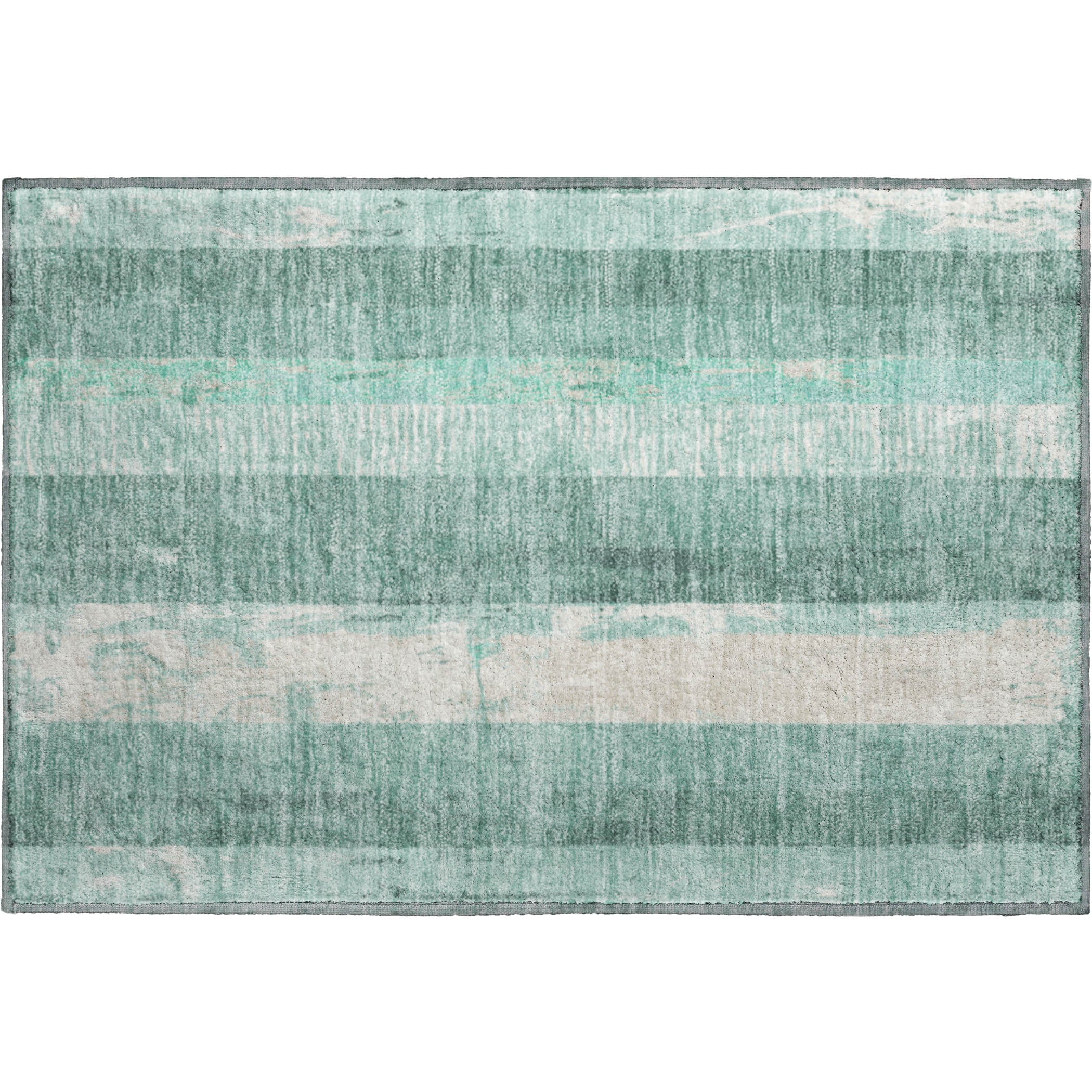 Antigua Machine Washable Transitional Seafoam Blue Rug 1'8" x 2'6" #shape_Rectangle