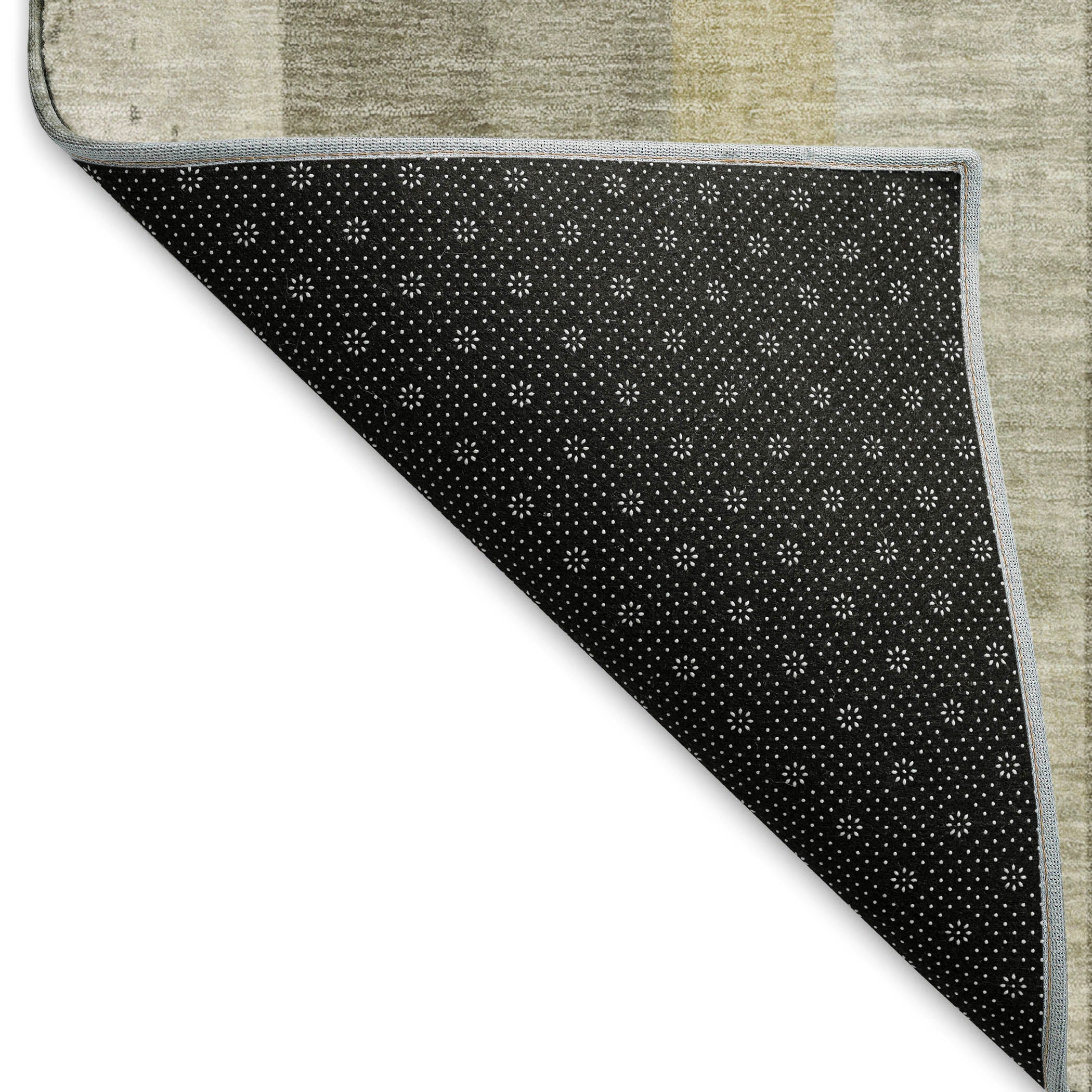 Antigua Machine Washable Transitional Taupe Brown Rug 1'8" x 2'6" #shape_Rectangle