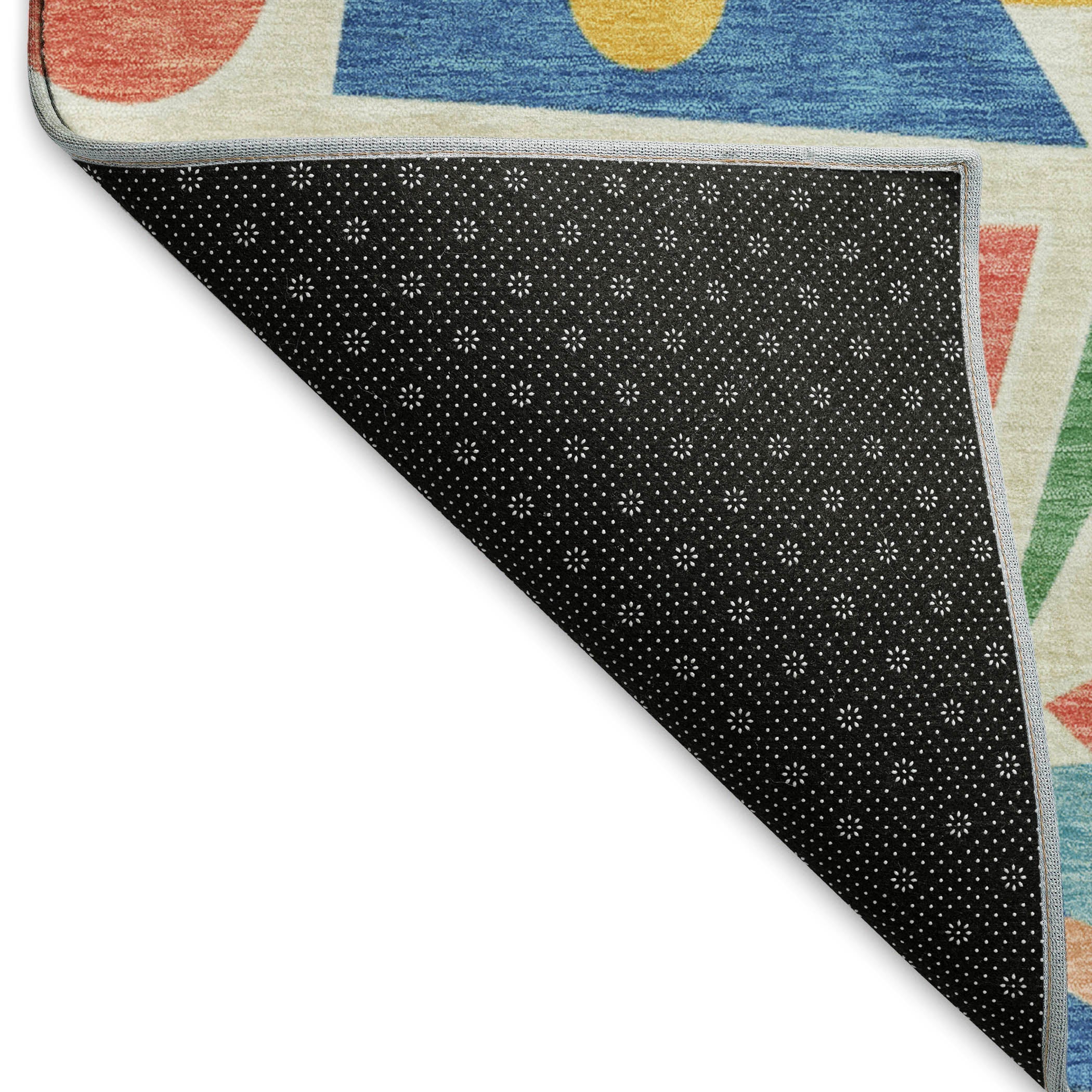 Seville Machine Washable Transitional Blue Rug 1'8" x 2'6" #shape_Rectangle