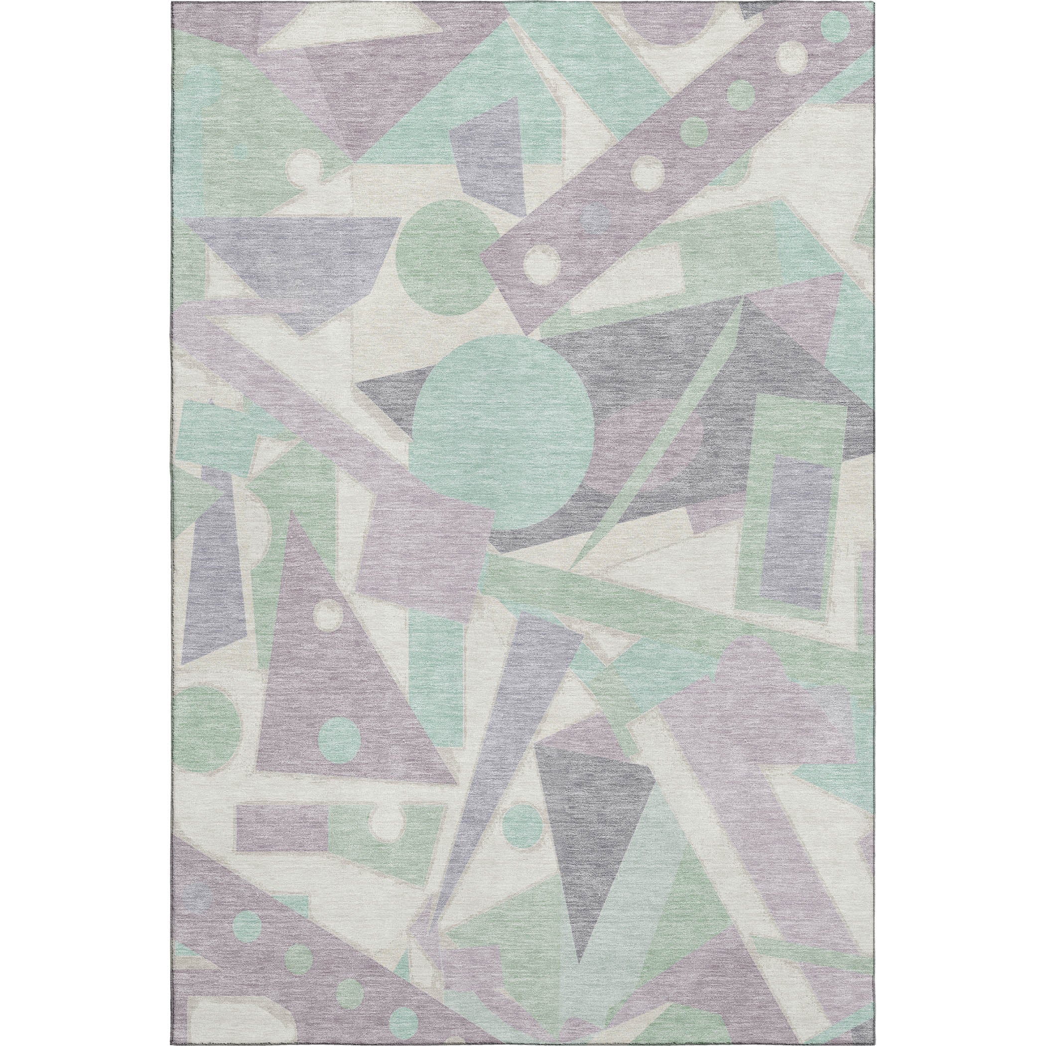 Seville Machine Washable Transitional Lilac Purple Rug 2'6" x 3'10" #shape_Rectangle
