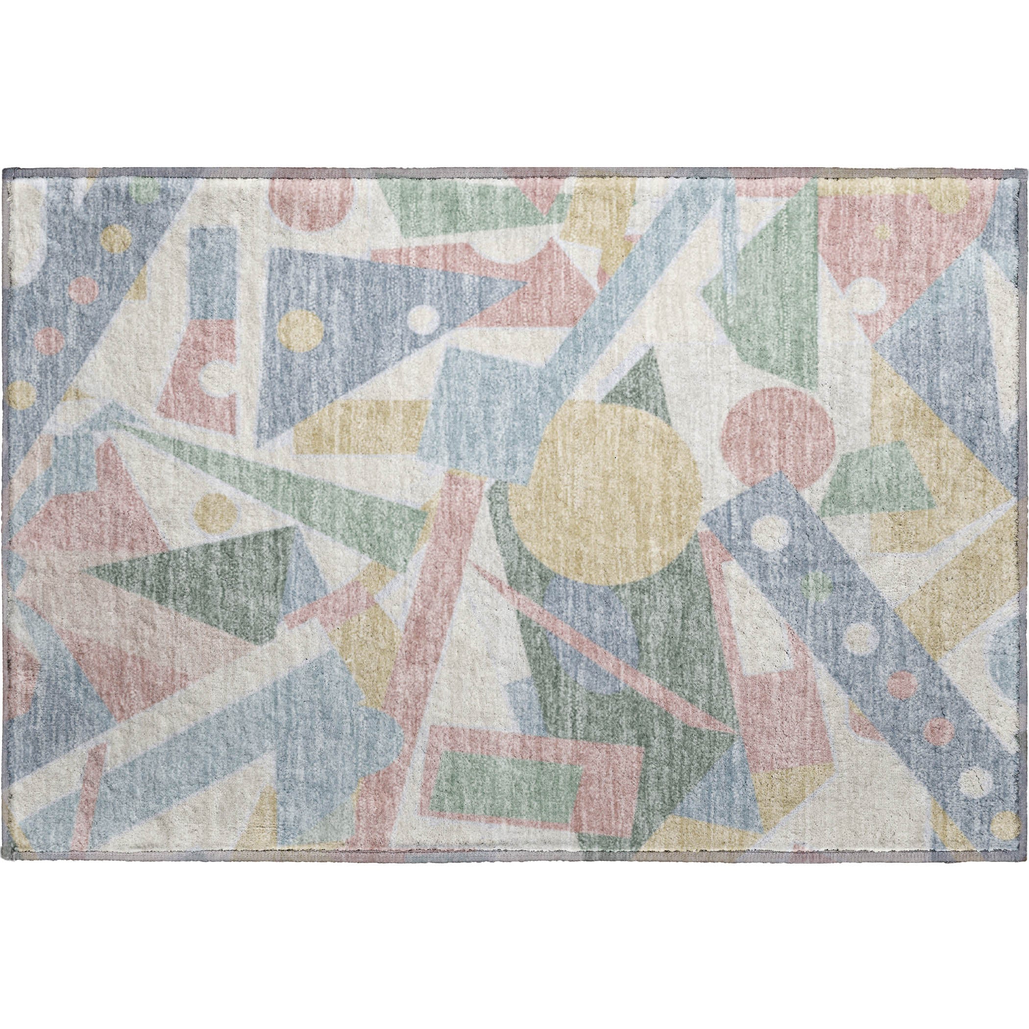 Seville Machine Washable Transitional Sky Blue Rug 1'8" x 2'6" #shape_Rectangle
