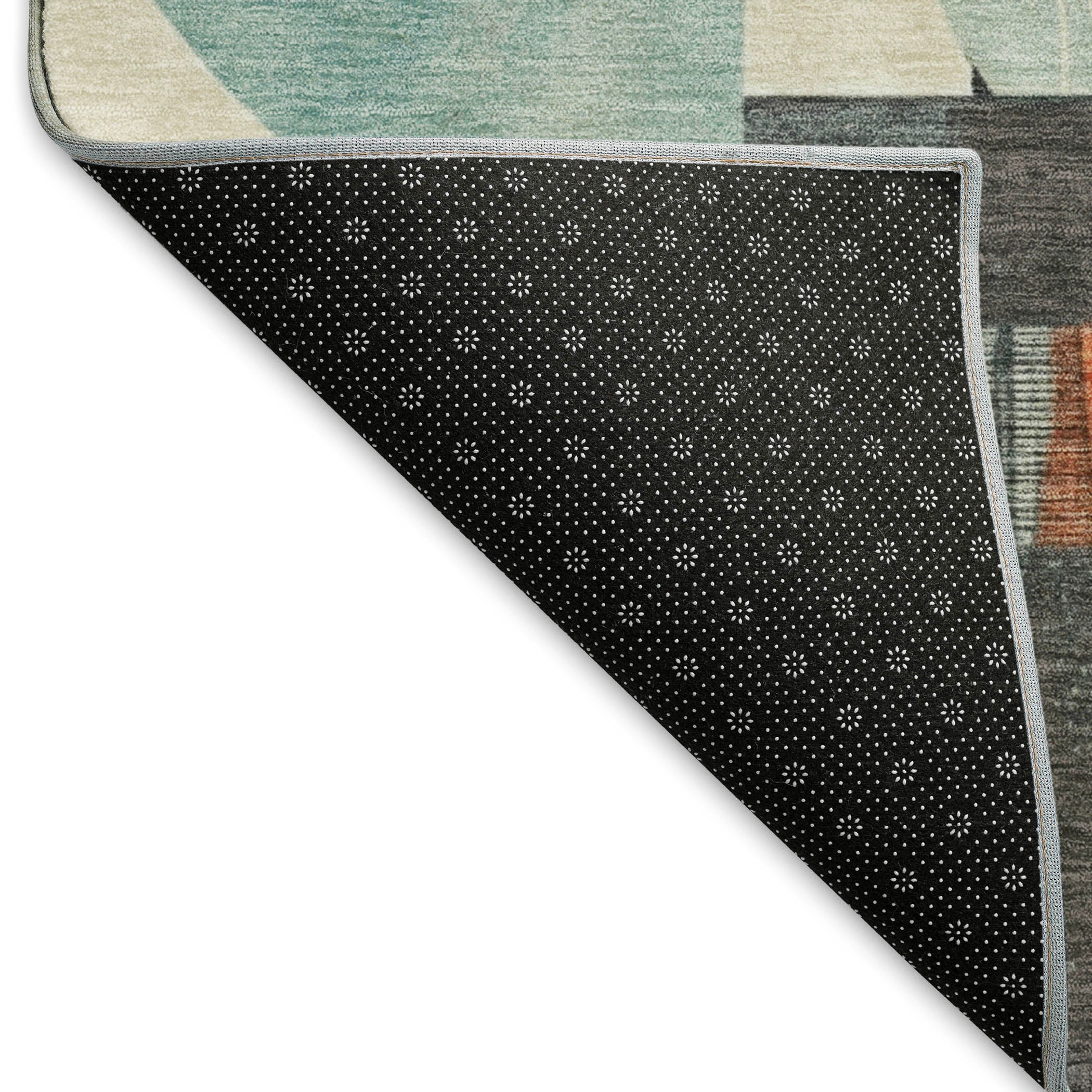 Oaxaca Machine Washable Transitional Gray Rug 1'8" x 2'6" #shape_Rectangle