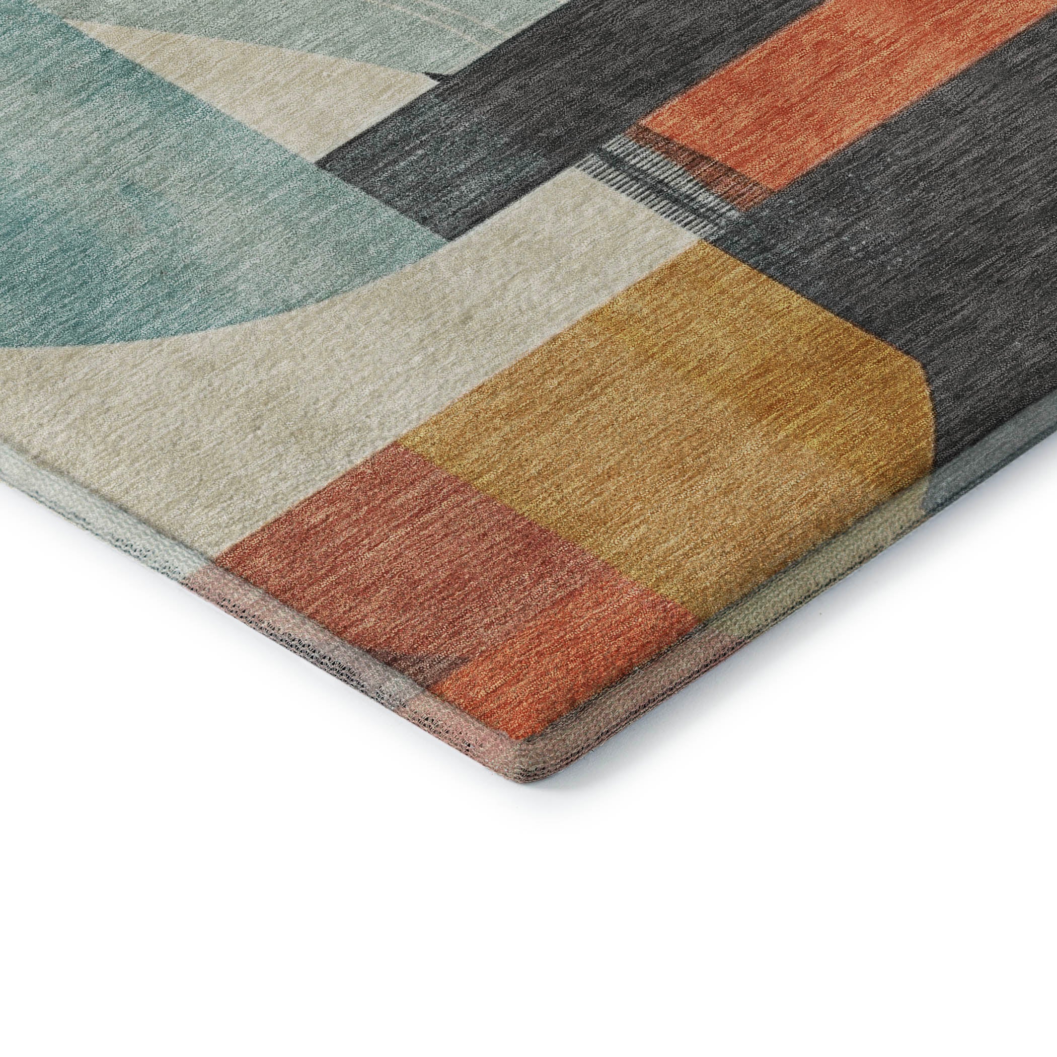Oaxaca Machine Washable Transitional Gray Rug 1'8" x 2'6" #shape_Rectangle