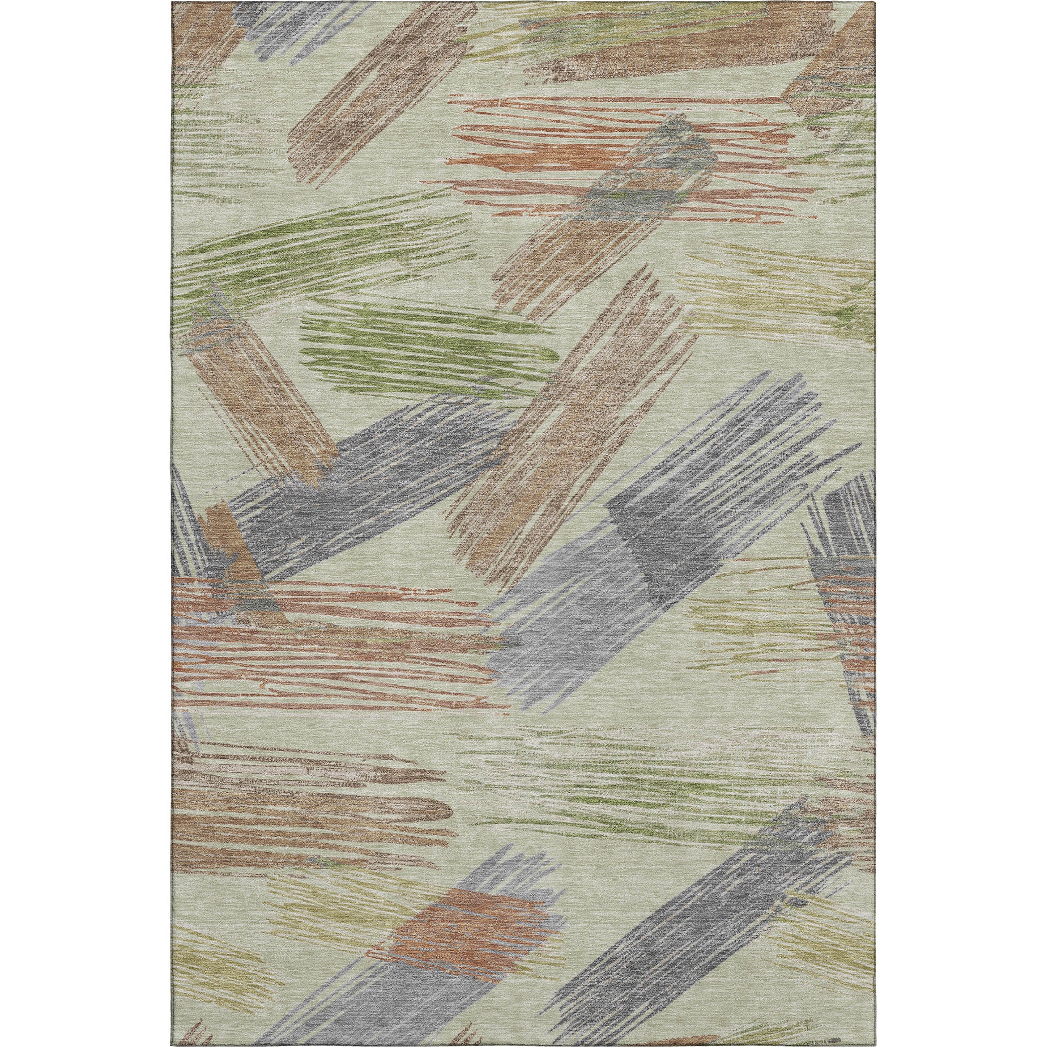 Bruges Machine Washable Transitional Aloe Green Rug 2'6" x 3'10" #shape_Rectangle