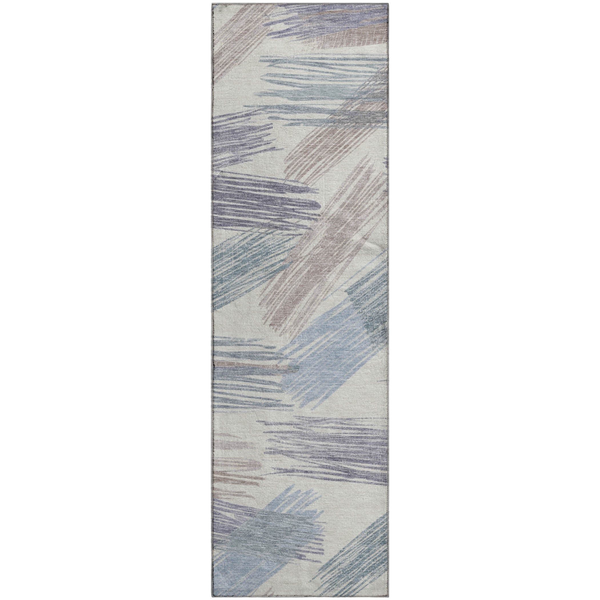 Bruges Machine Washable Transitional Ivory Rug 2'3" x 7'6" #shape_Runner