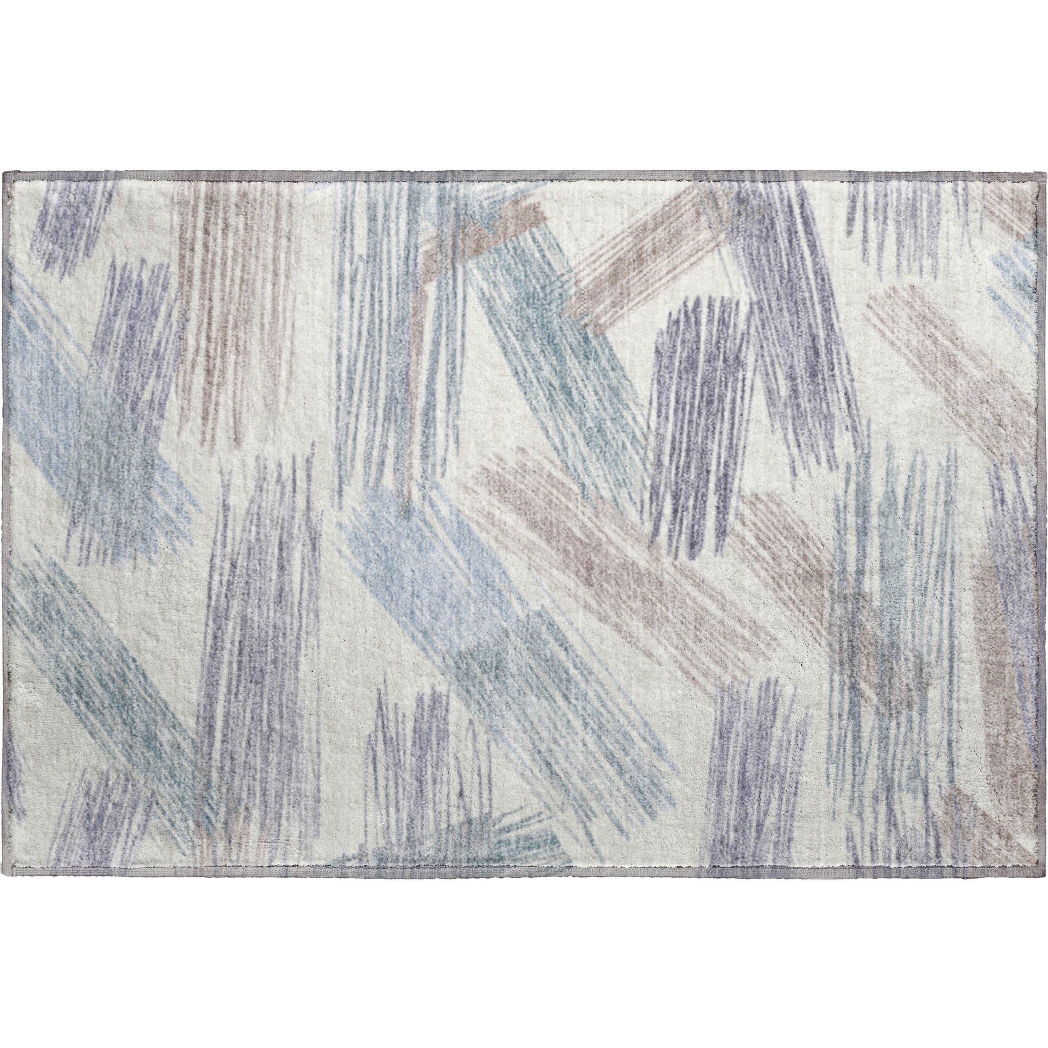 Bruges Machine Washable Transitional Ivory Rug 1'8" x 2'6" #shape_Rectangle