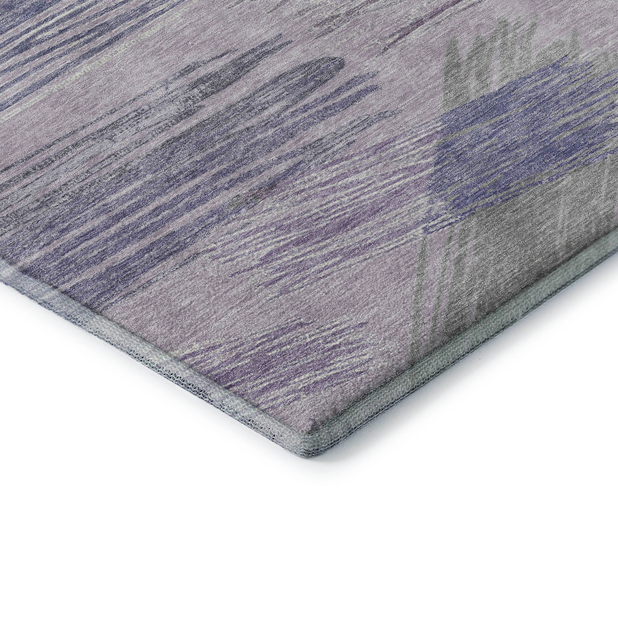 Bruges Machine Washable Transitional Lavender Purple Rug 1'8" x 2'6" #shape_Rectangle