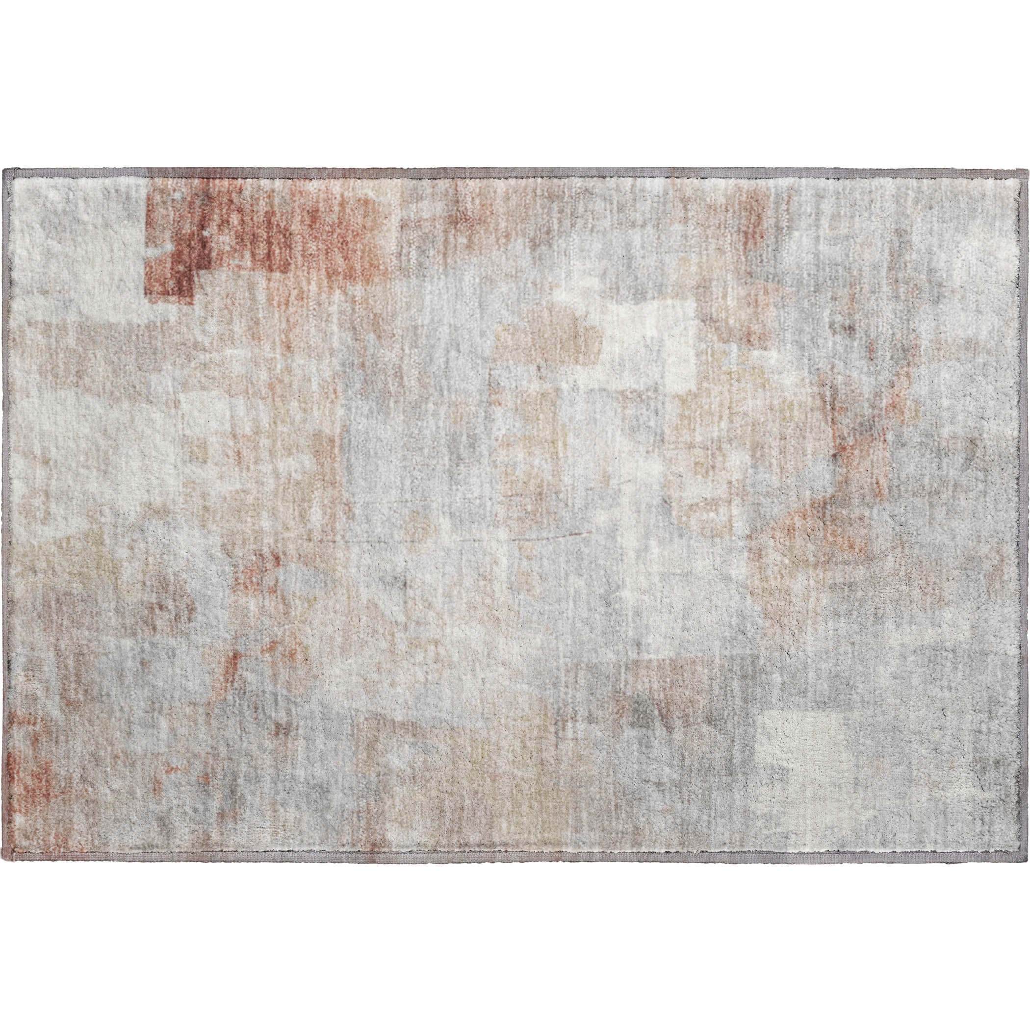 Dublin Machine Washable Transitional Paprika Orange Rug 1'8" x 2'6" #shape_Rectangle