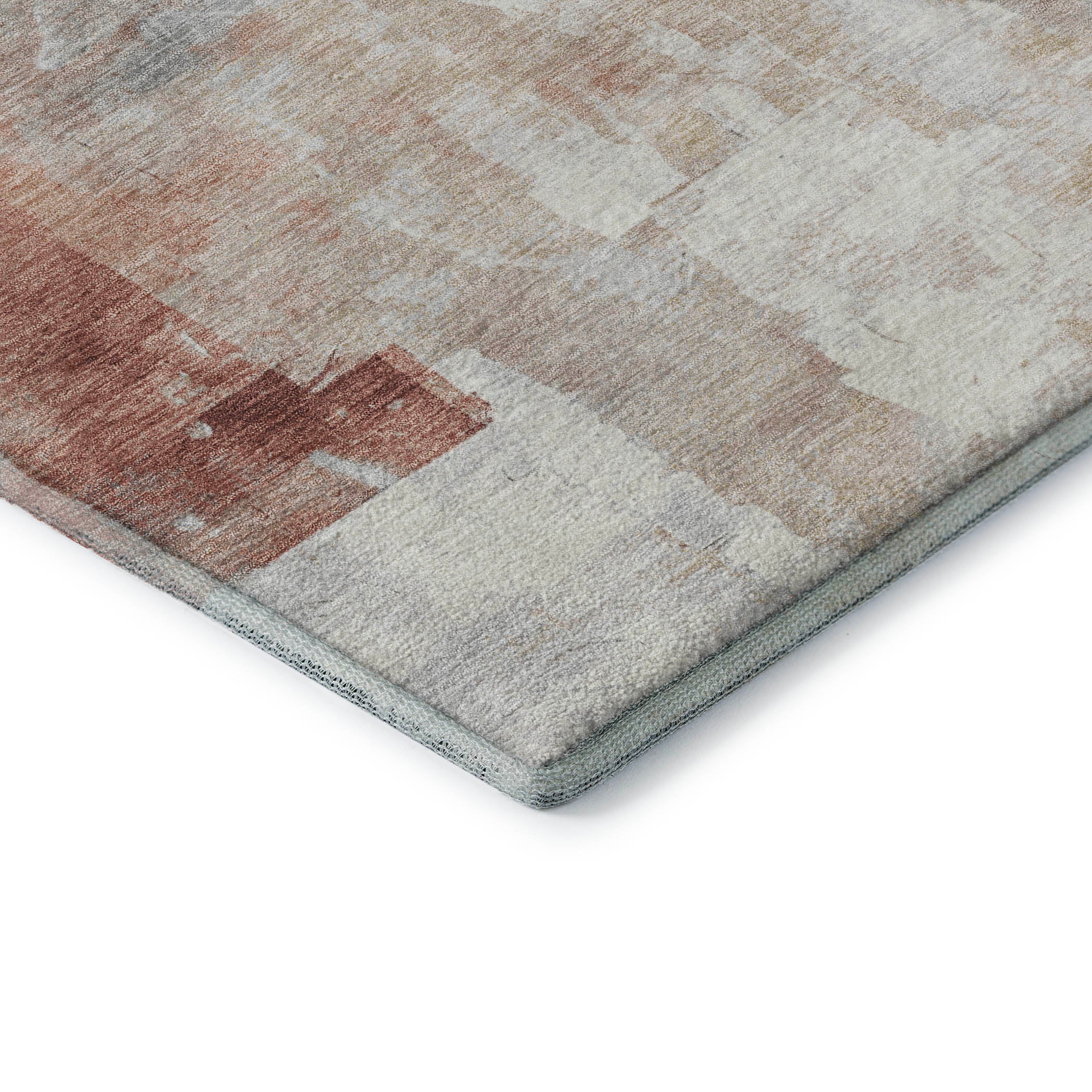 Dublin Machine Washable Transitional Paprika Orange Rug 1'8" x 2'6" #shape_Rectangle