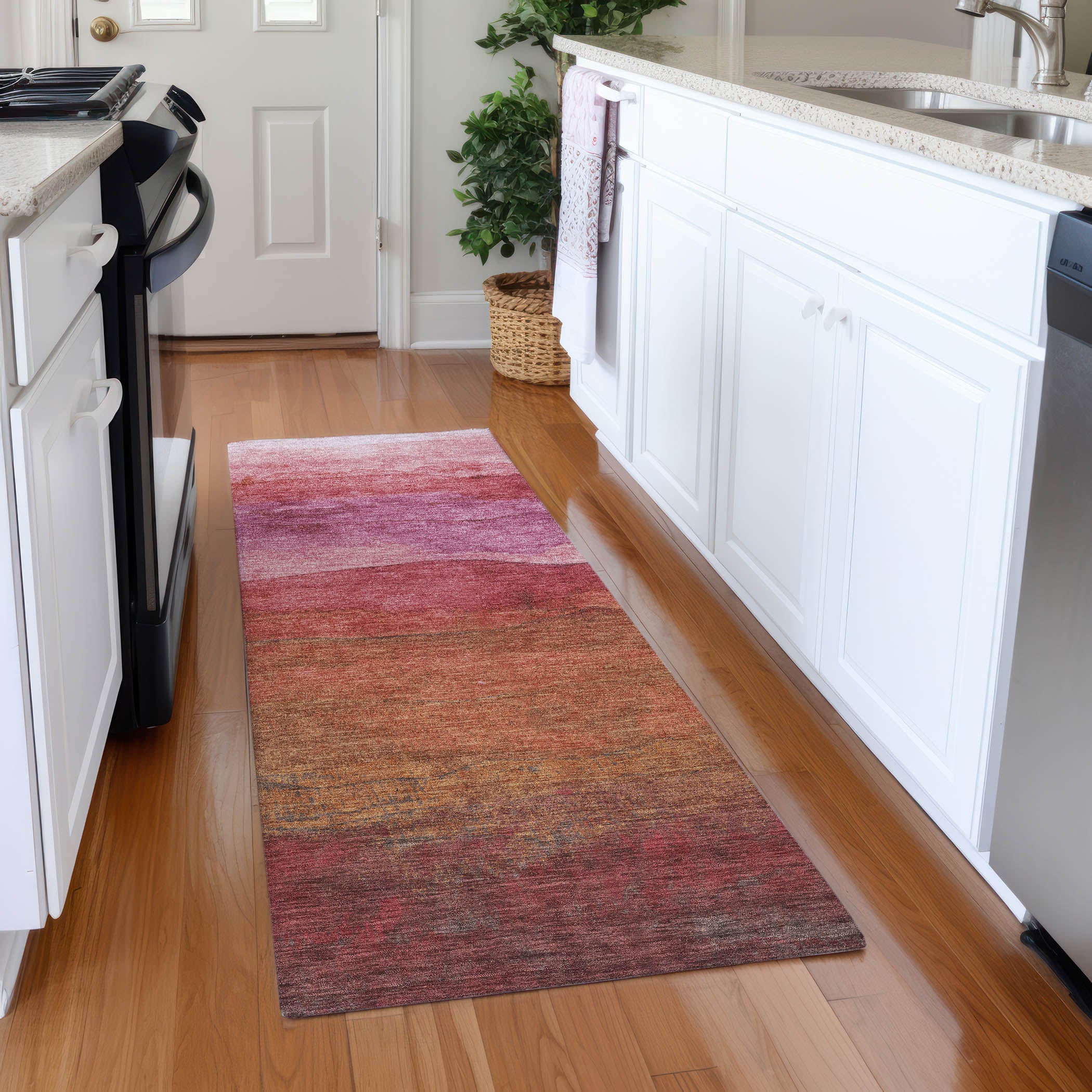 Jaipur Machine Washable Transitional Blush Pink Rug 2'3" x 7'6" #shape_Runner