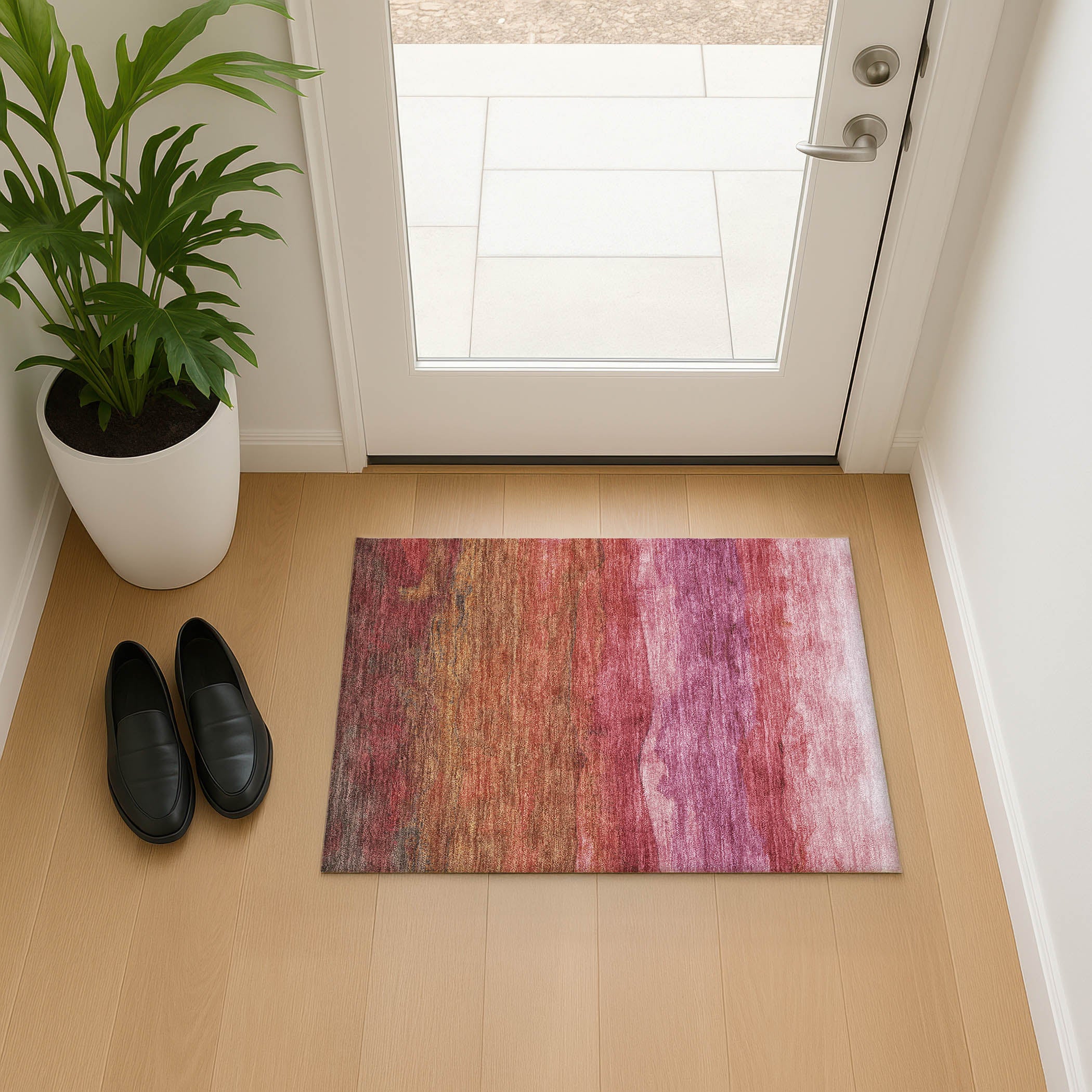 Jaipur Machine Washable Transitional Blush Pink Rug 1'8" x 2'6" #shape_Rectangle