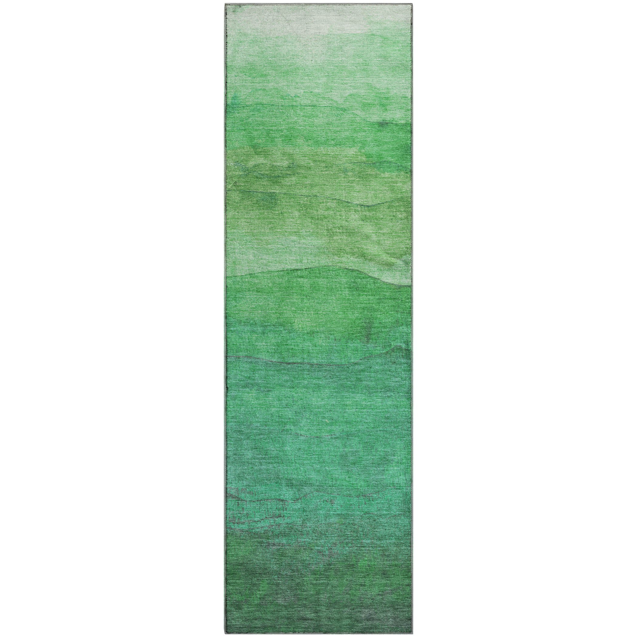 Jaipur Machine Washable Transitional Green Rug 2'3" x 7'6" #shape_Runner