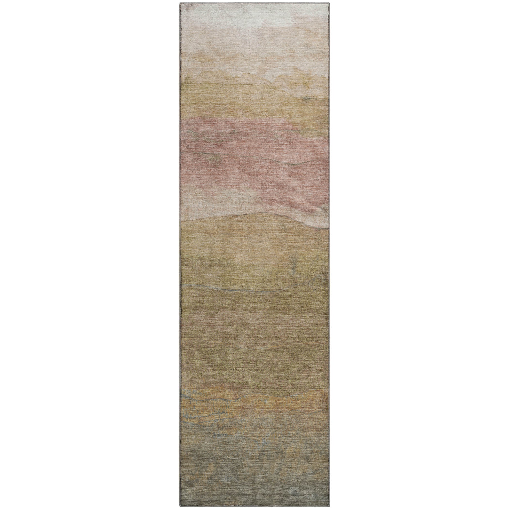 Jaipur Machine Washable Transitional Tan Brown Rug 2'3" x 7'6" #shape_Runner