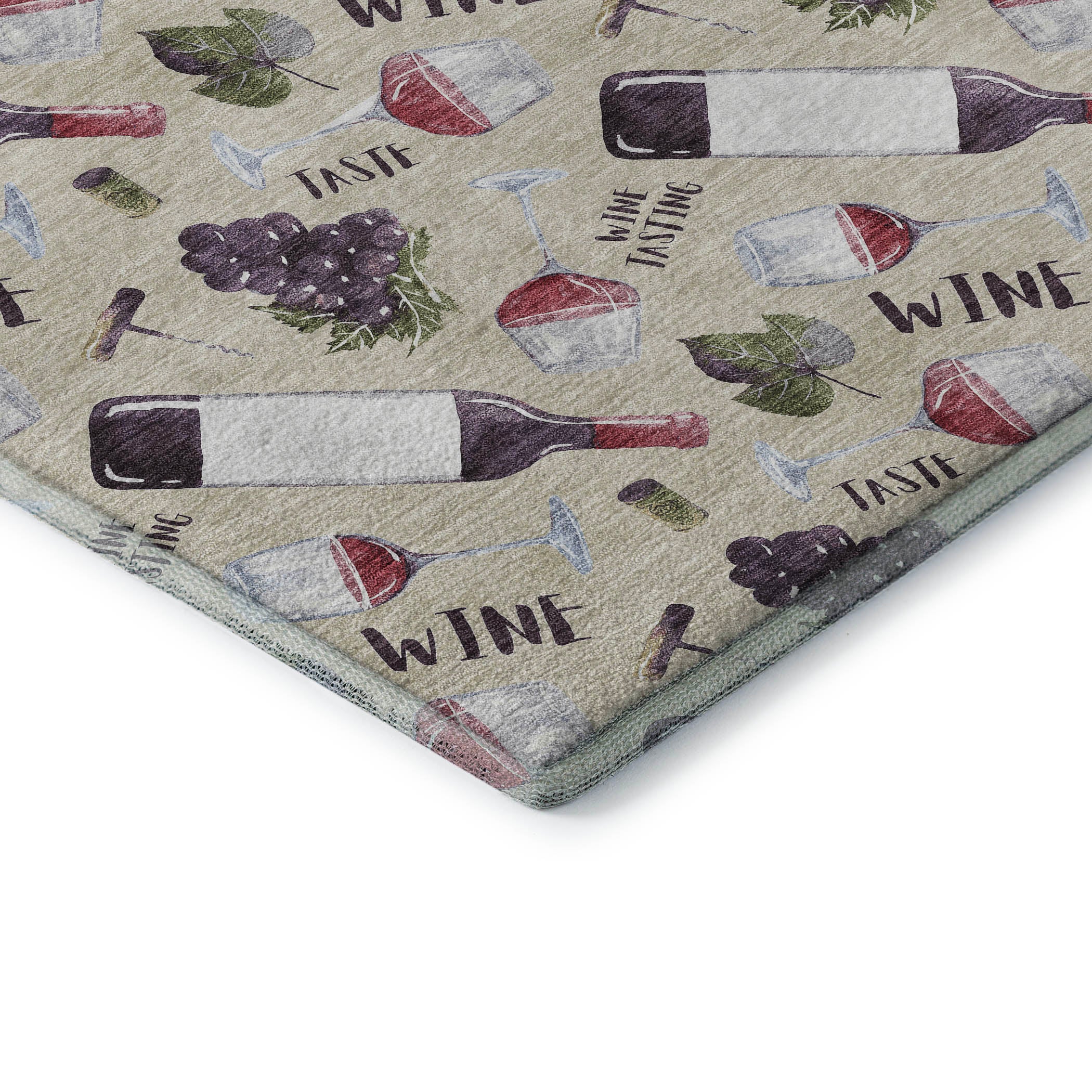 Bergen Machine Washable Kitchen Ivory Rug 1'8" x 2'6" #shape_Rectangle