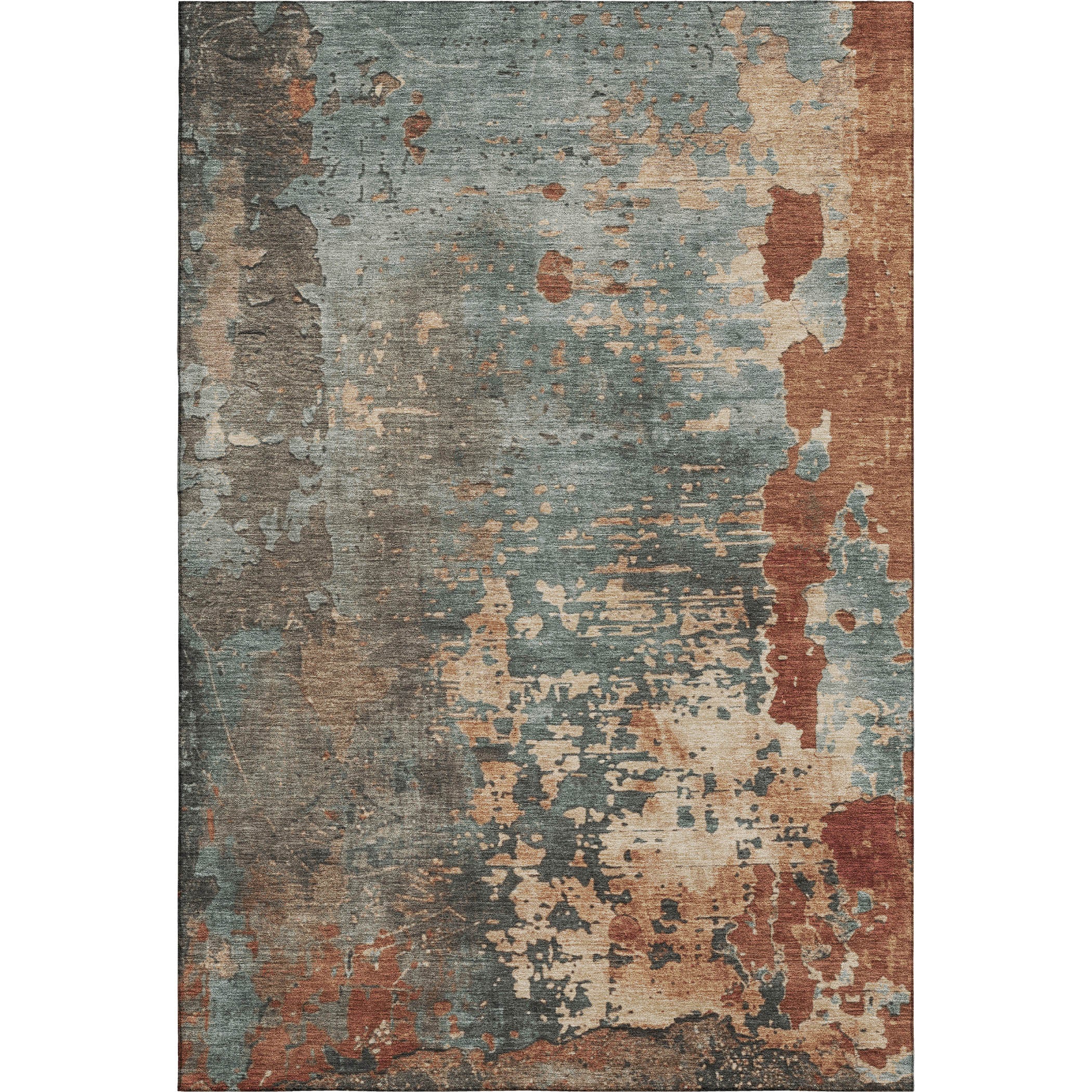 Chiang Mai Machine Washable Transitional Seafoam Blue Rug 2'6" x 3'10" #shape_Rectangle