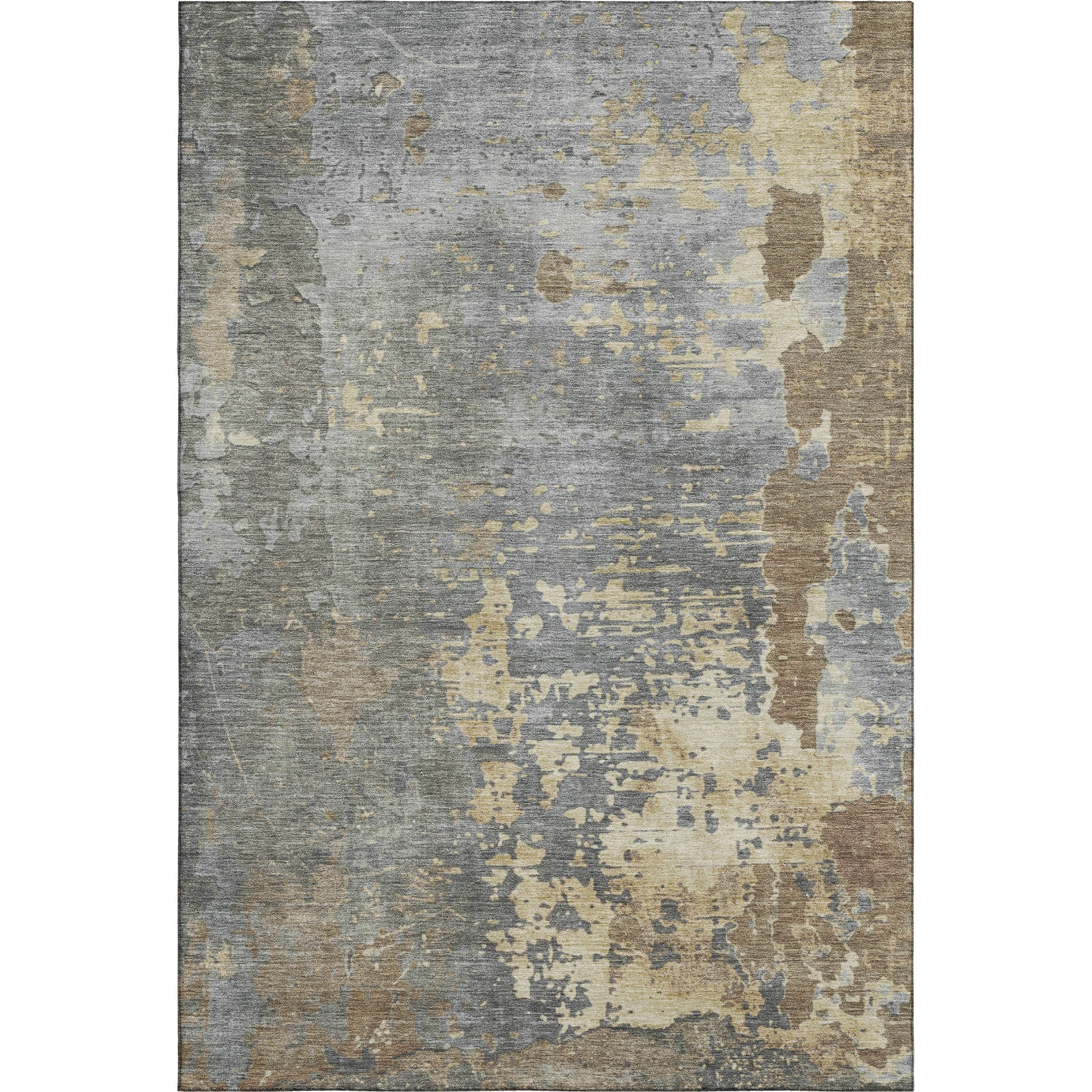 Chiang Mai Machine Washable Transitional Taupe Brown Rug 2'6" x 3'10" #shape_Rectangle