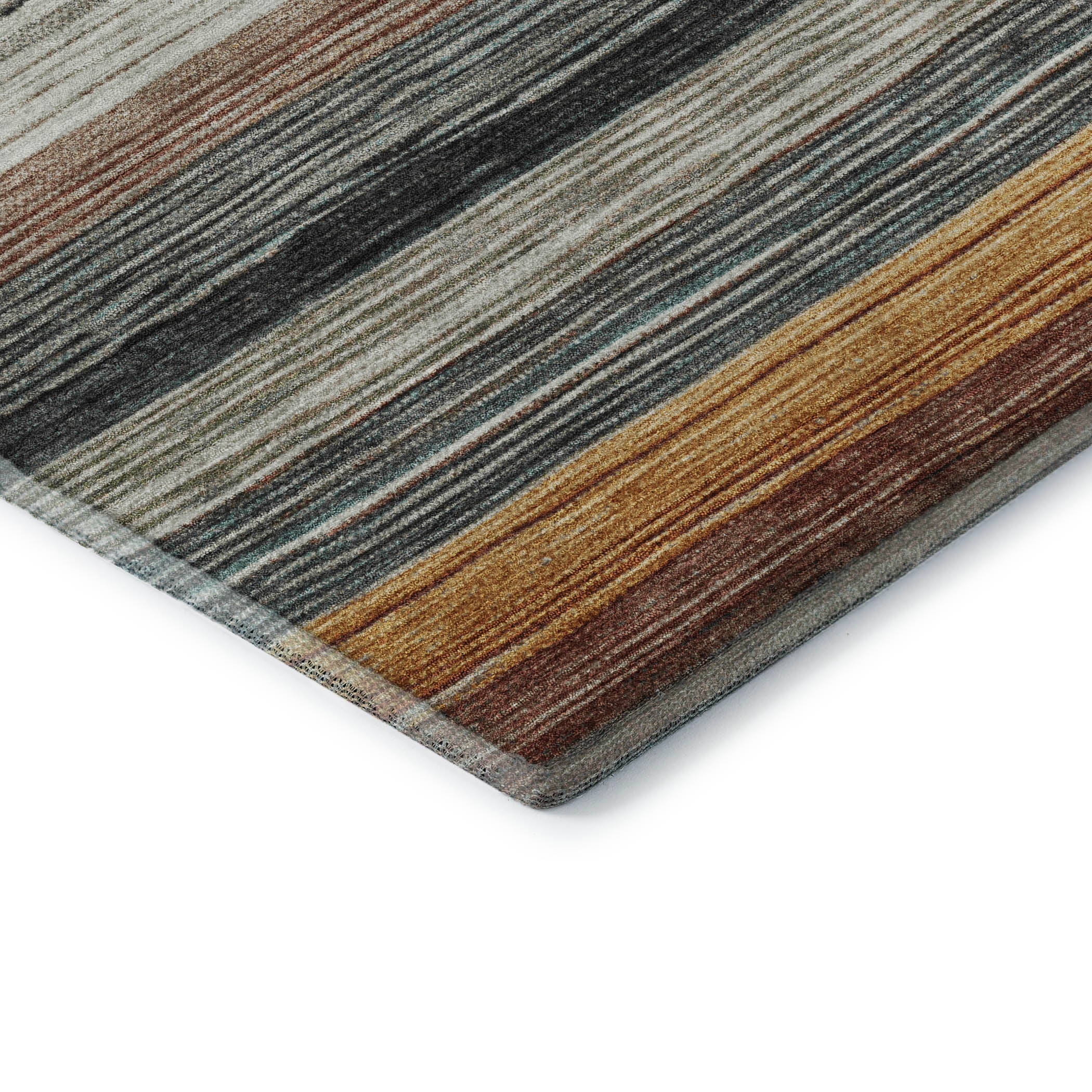 Baku Machine Washable Transitional Beige Brown Rug 1'8" x 2'6" #shape_Rectangle