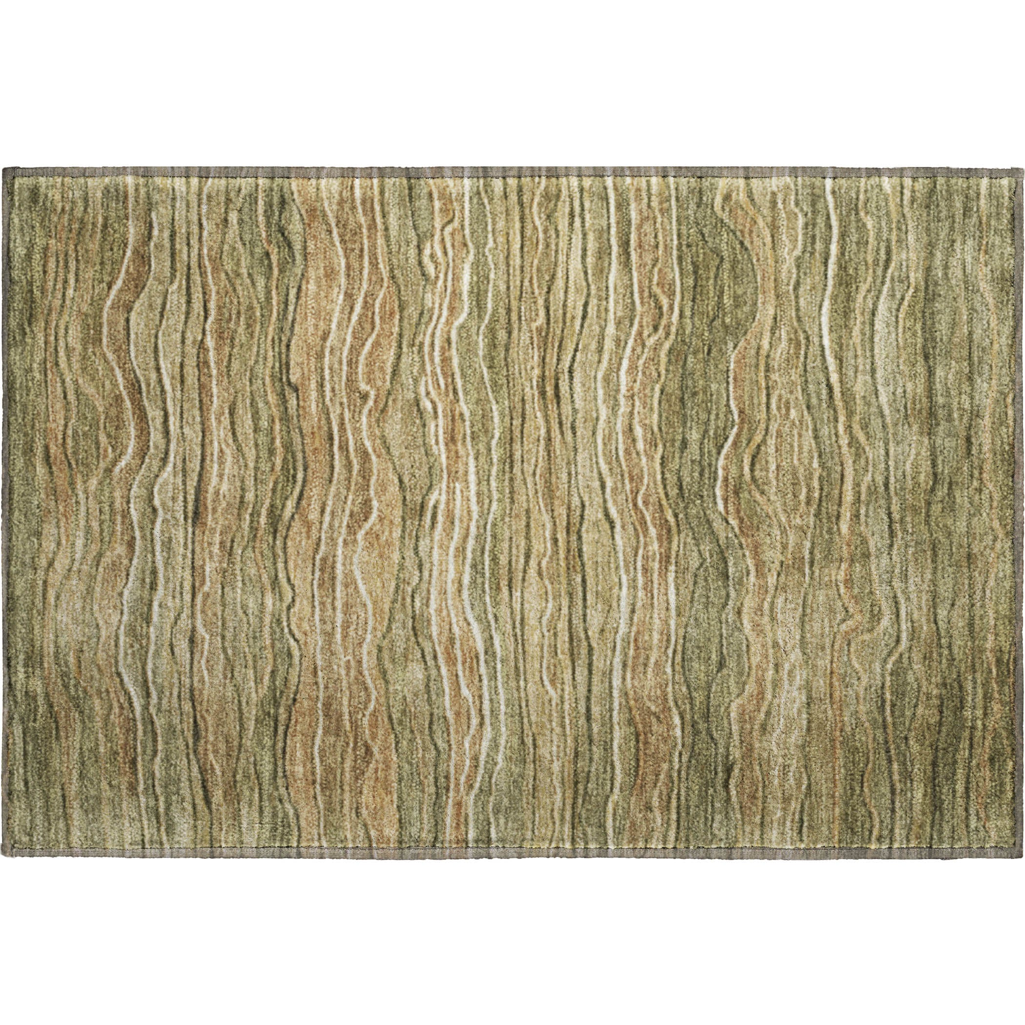 Lisbon Machine Washable Transitional Fern Green Rug 1'8" x 2'6" #shape_Rectangle
