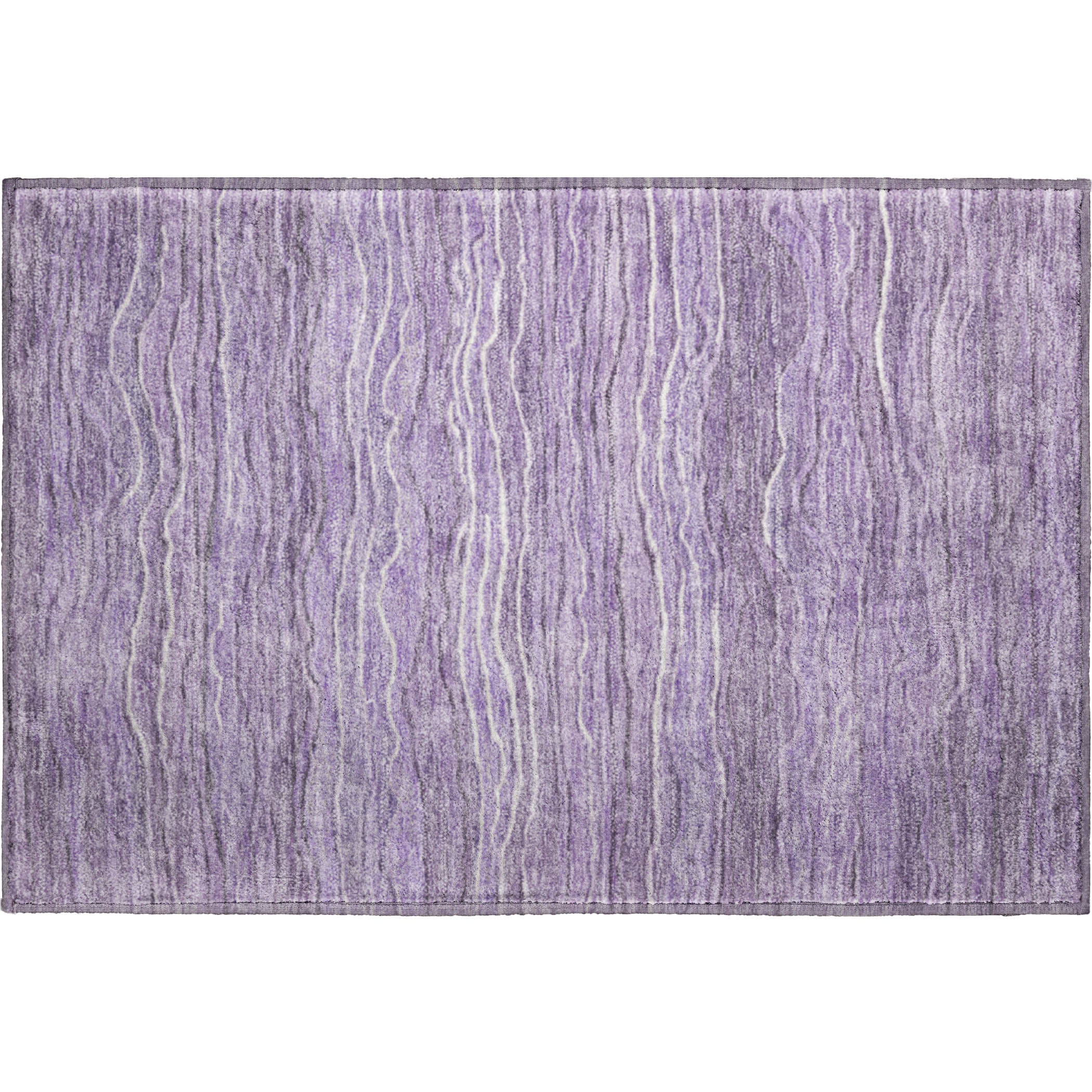 Lisbon Machine Washable Transitional Purple Rug 1'8" x 2'6" #shape_Rectangle