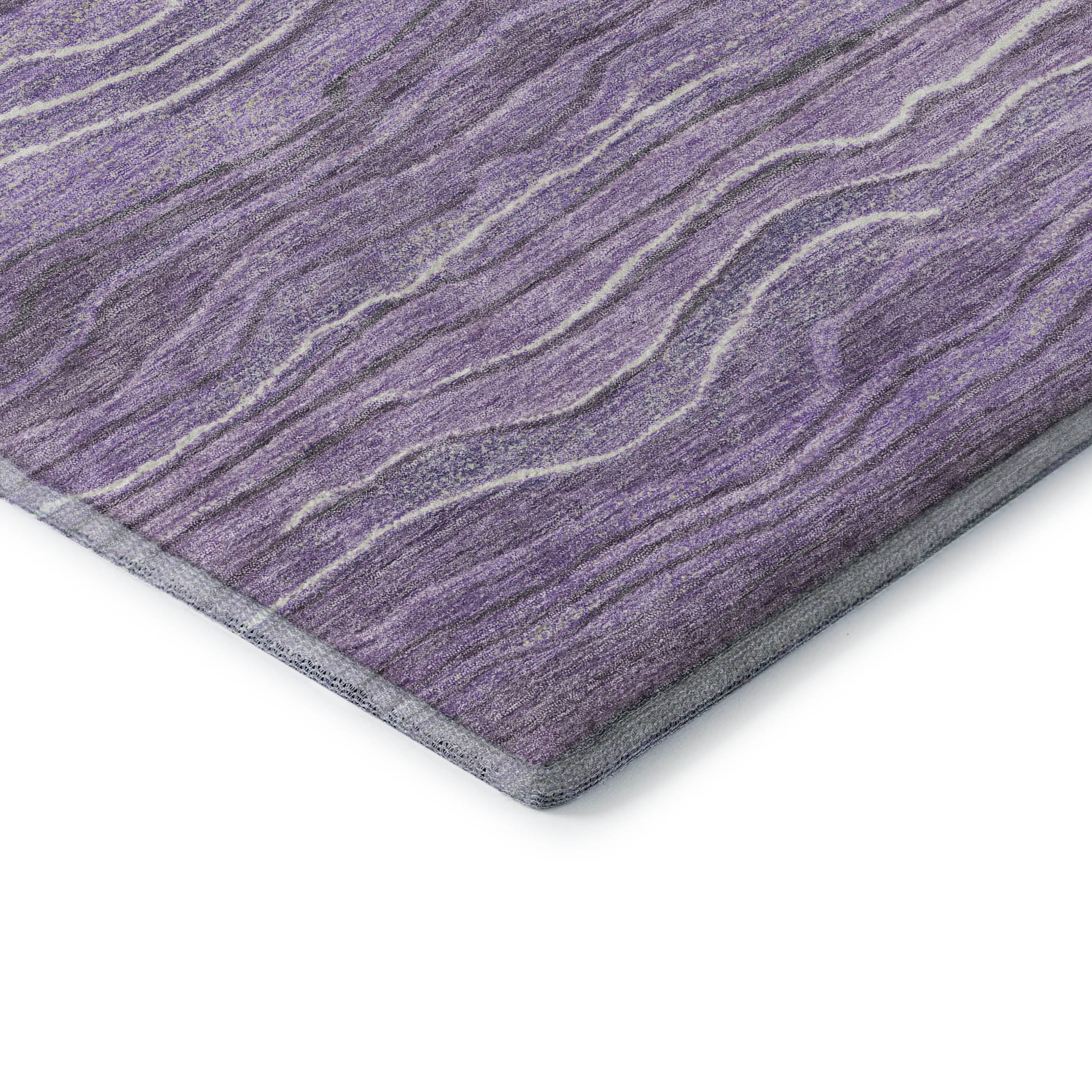 Lisbon Machine Washable Transitional Purple Rug 1'8" x 2'6" #shape_Rectangle