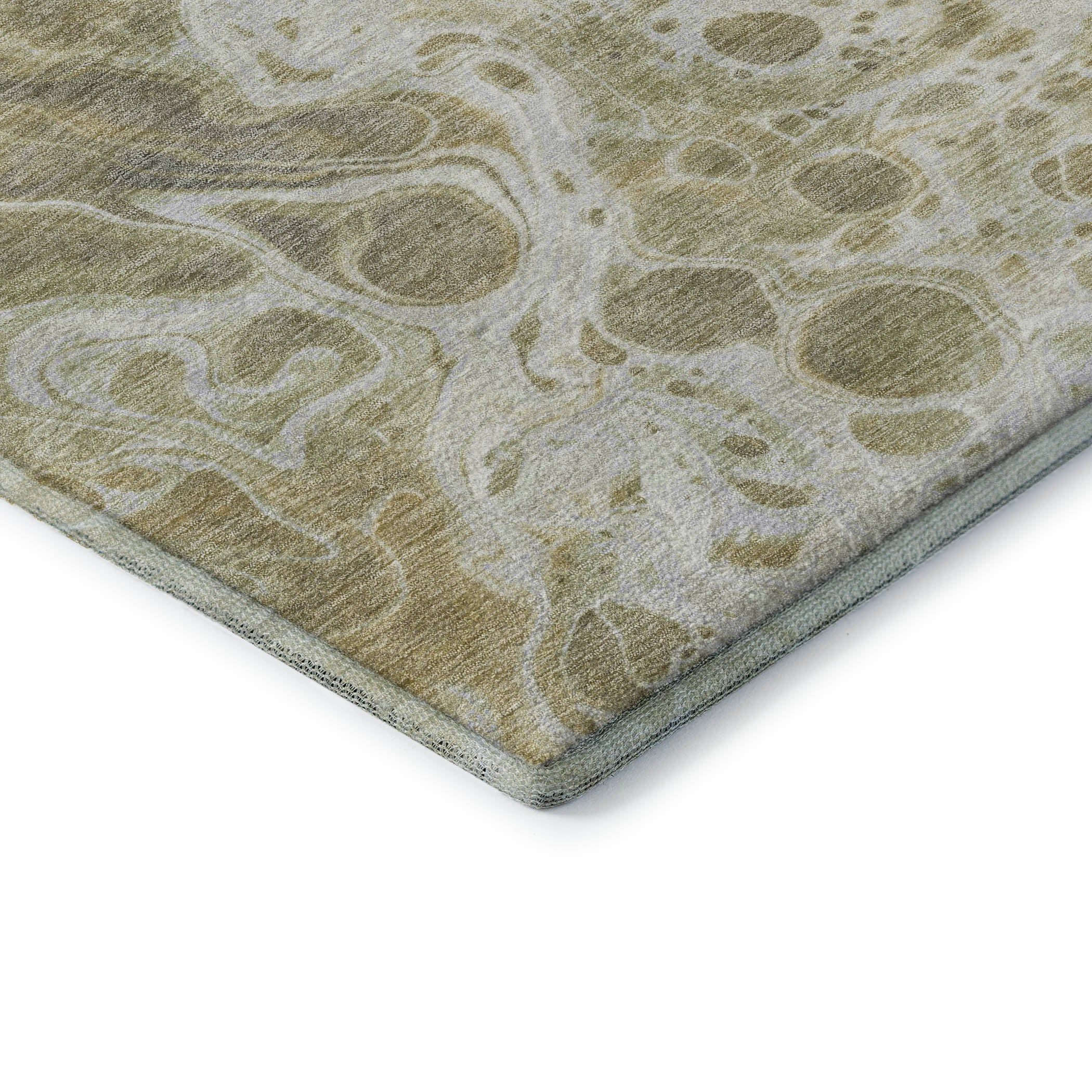 Bruges Machine Washable Transitional Gold Rug 1'8" x 2'6" #shape_Rectangle