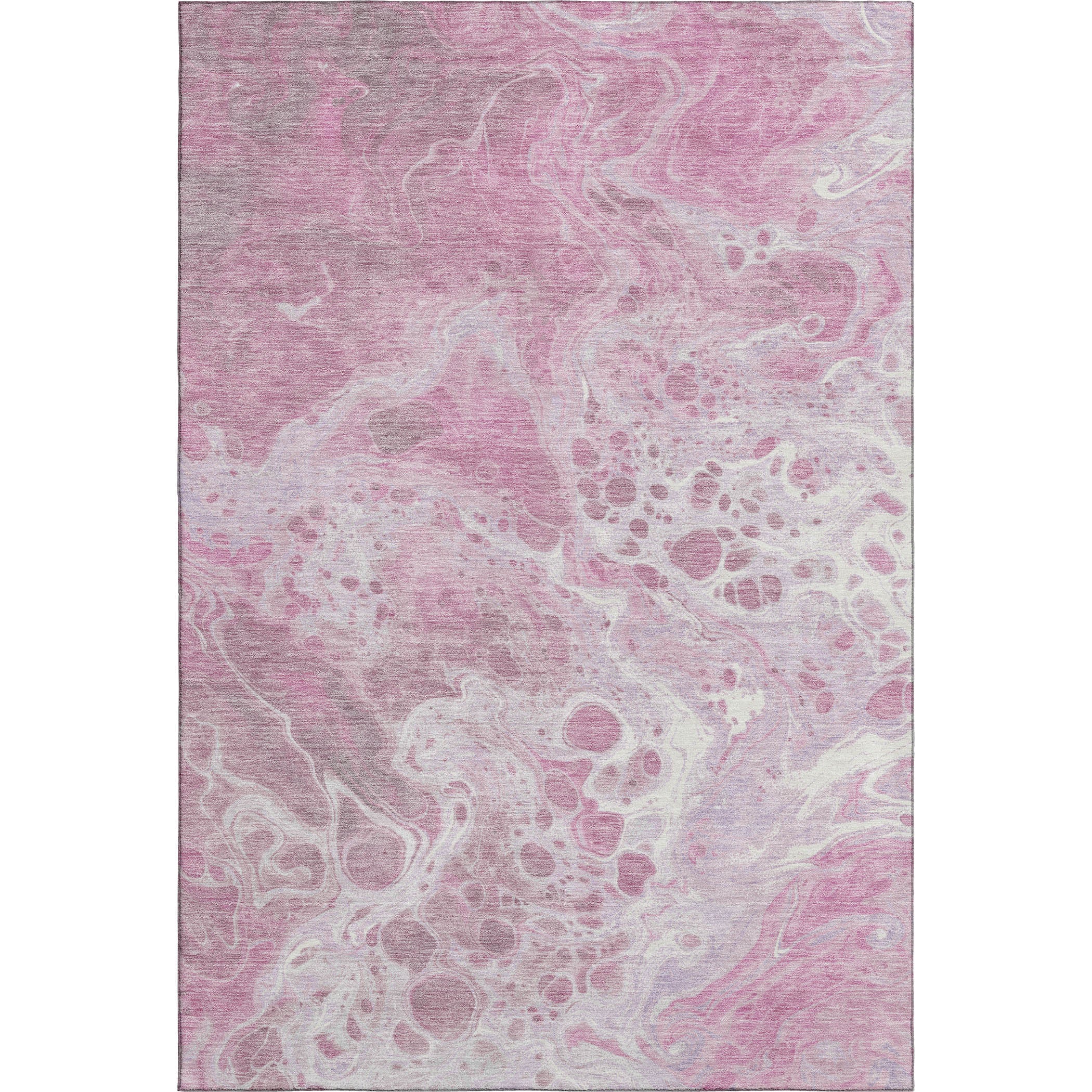 Bruges Machine Washable Transitional Pink Rug 2'6" x 3'10" #shape_Rectangle