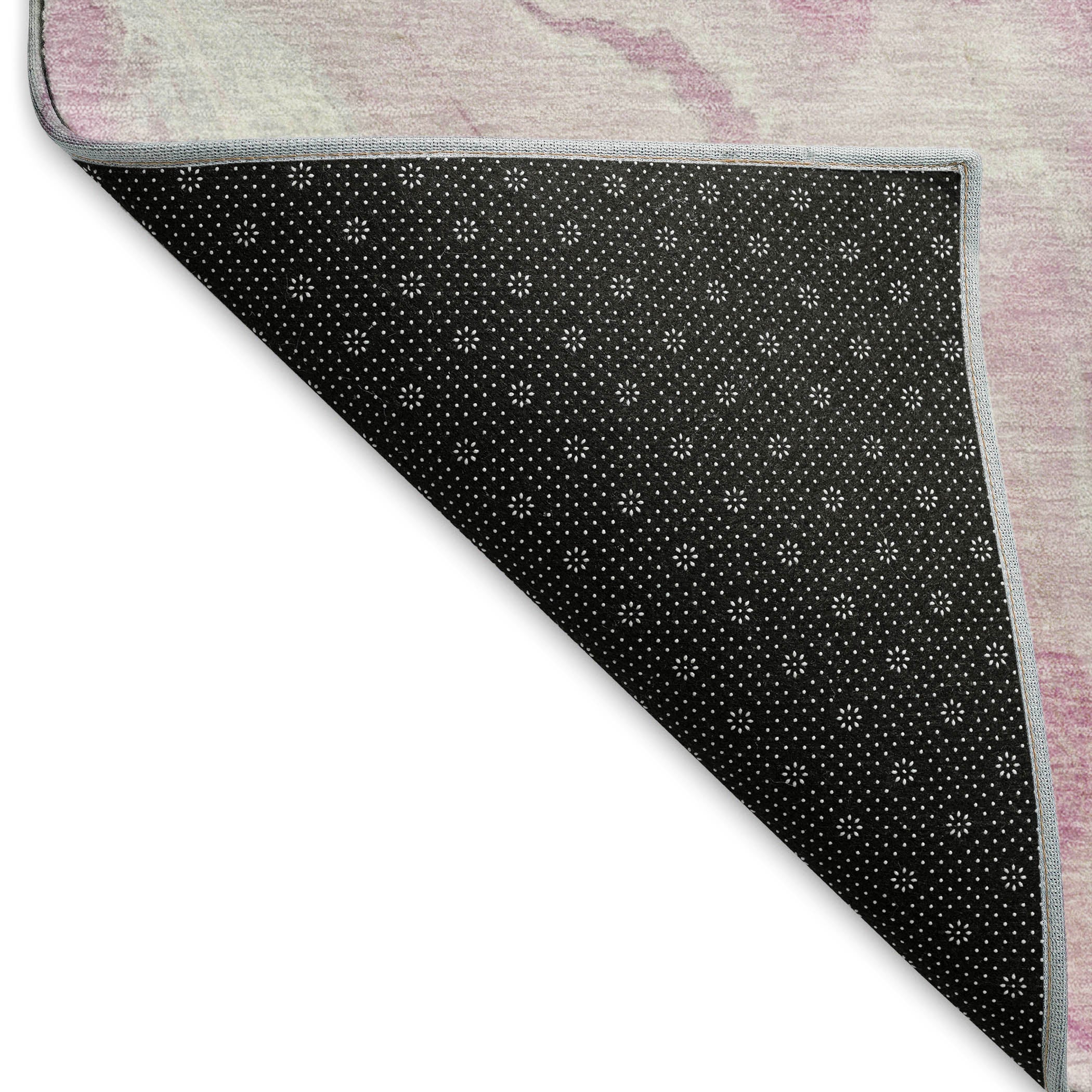 Santorini Machine Washable Transitional Pink Rug 1'8" x 2'6" #shape_Rectangle