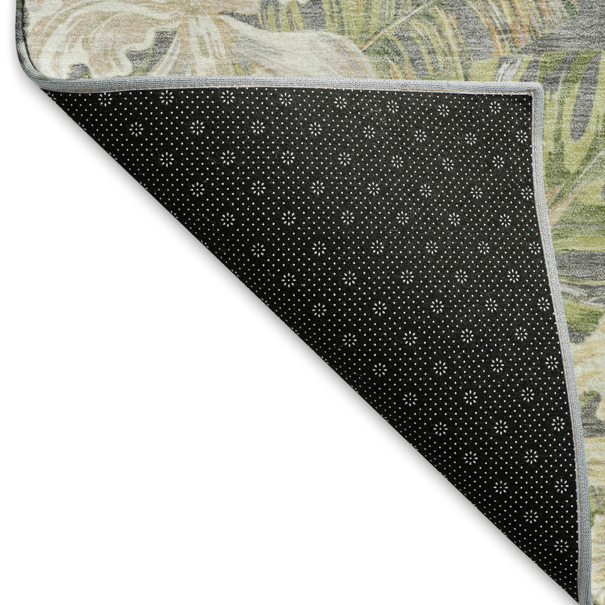Dubrovnik Machine Washable Transitional Gray Rug 1'8" x 2'6" #shape_Rectangle