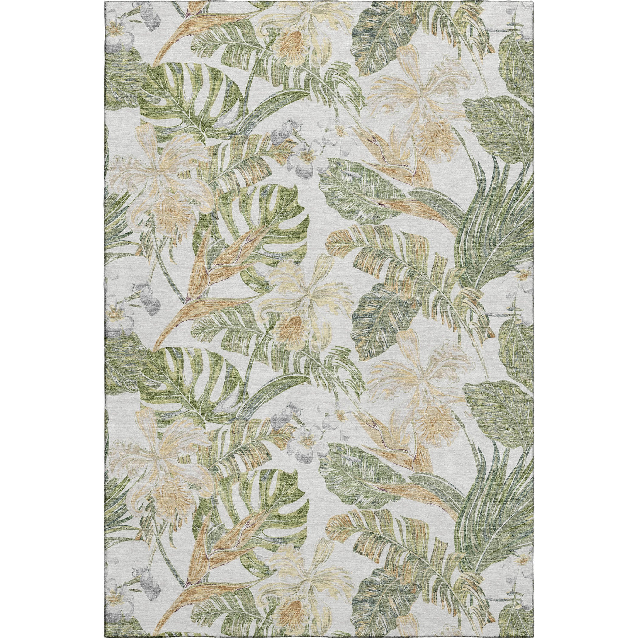Dubrovnik Machine Washable Transitional Ivory Rug 2'6" x 3'10" #shape_Rectangle